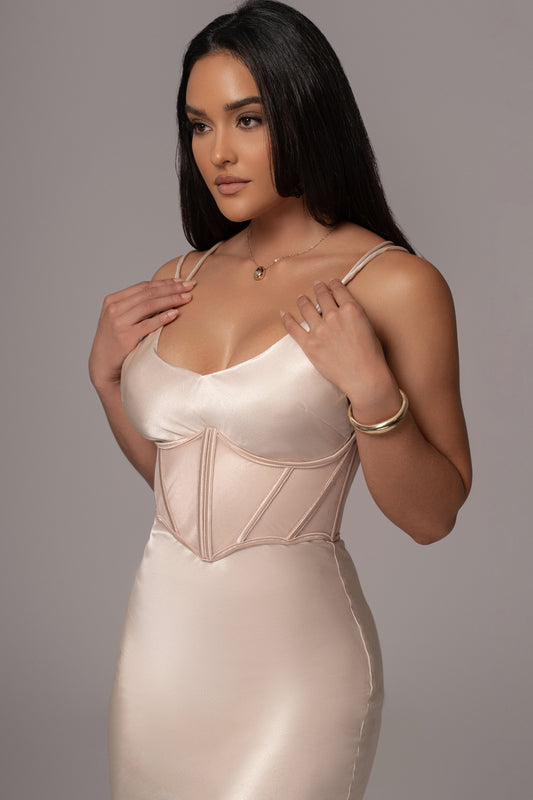 Beige Carmela Corset JLUXLABEL