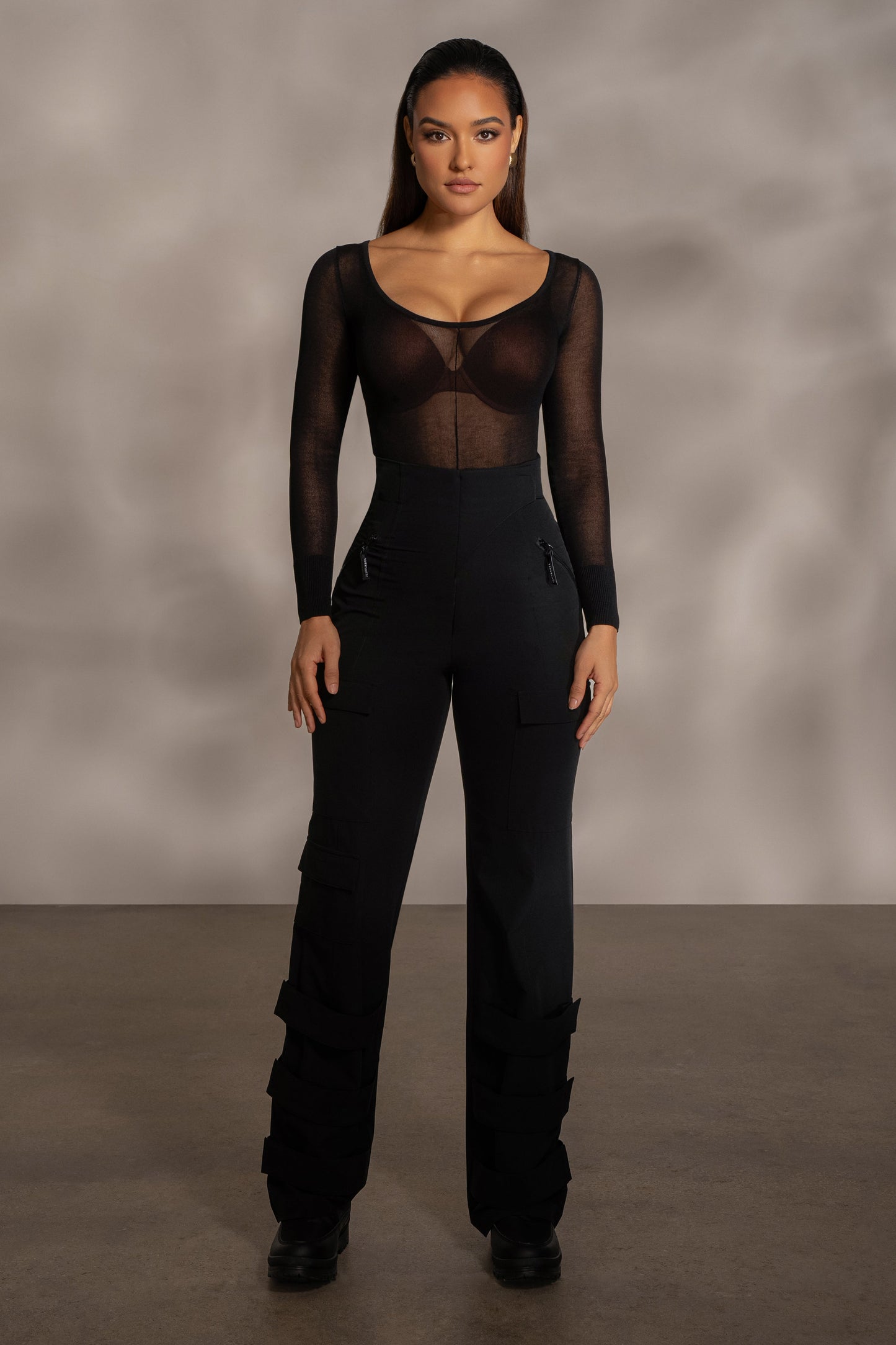 Black Nyah Nylon Utility Pants JLUXLABEL