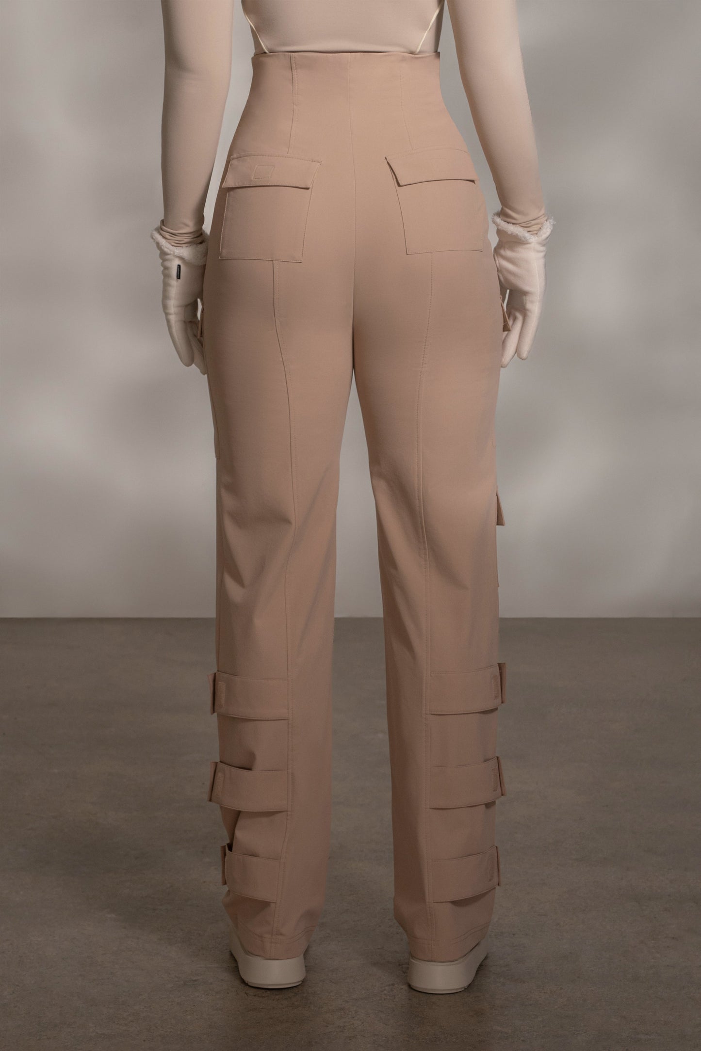Tan Nyah Nylon Utility Pants JLUXLABEL