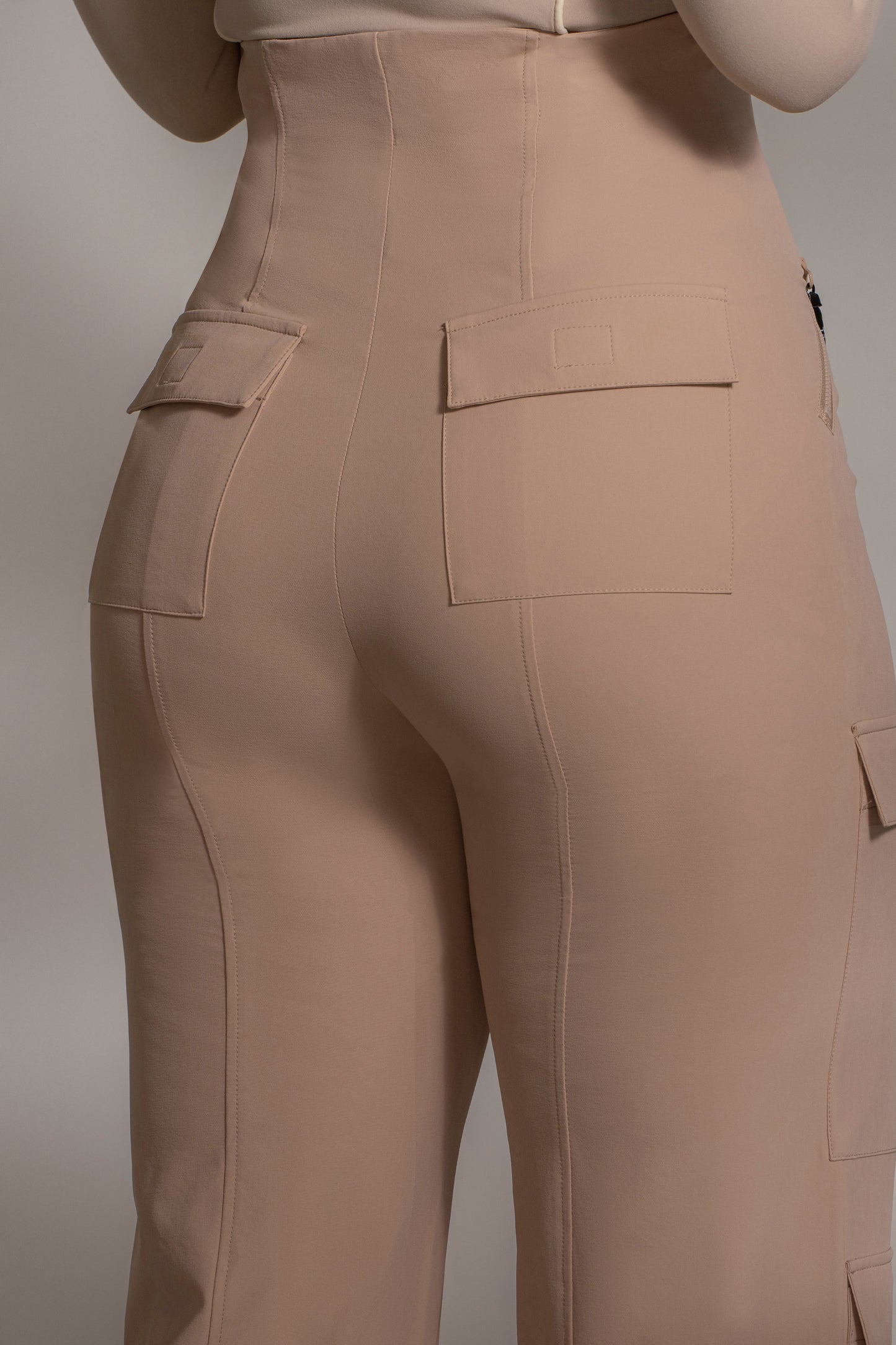 Tan Nyah Nylon Utility Pants JLUXLABEL