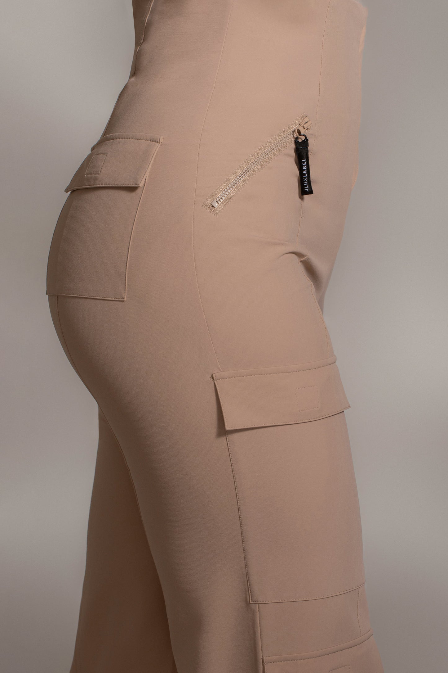 Tan Nyah Nylon Utility Pants JLUXLABEL