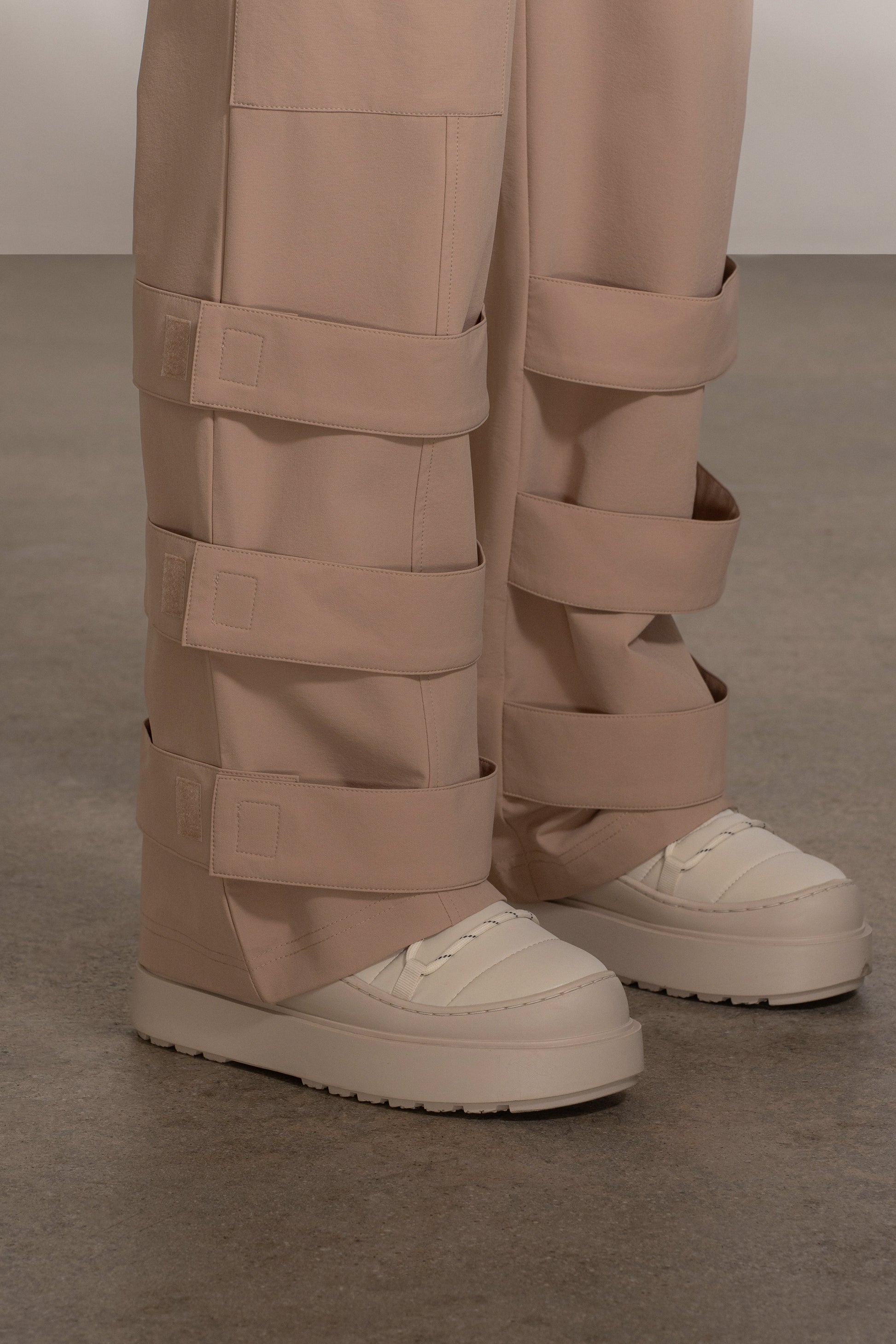Tan Nyah Nylon Utility Pants JLUXLABEL