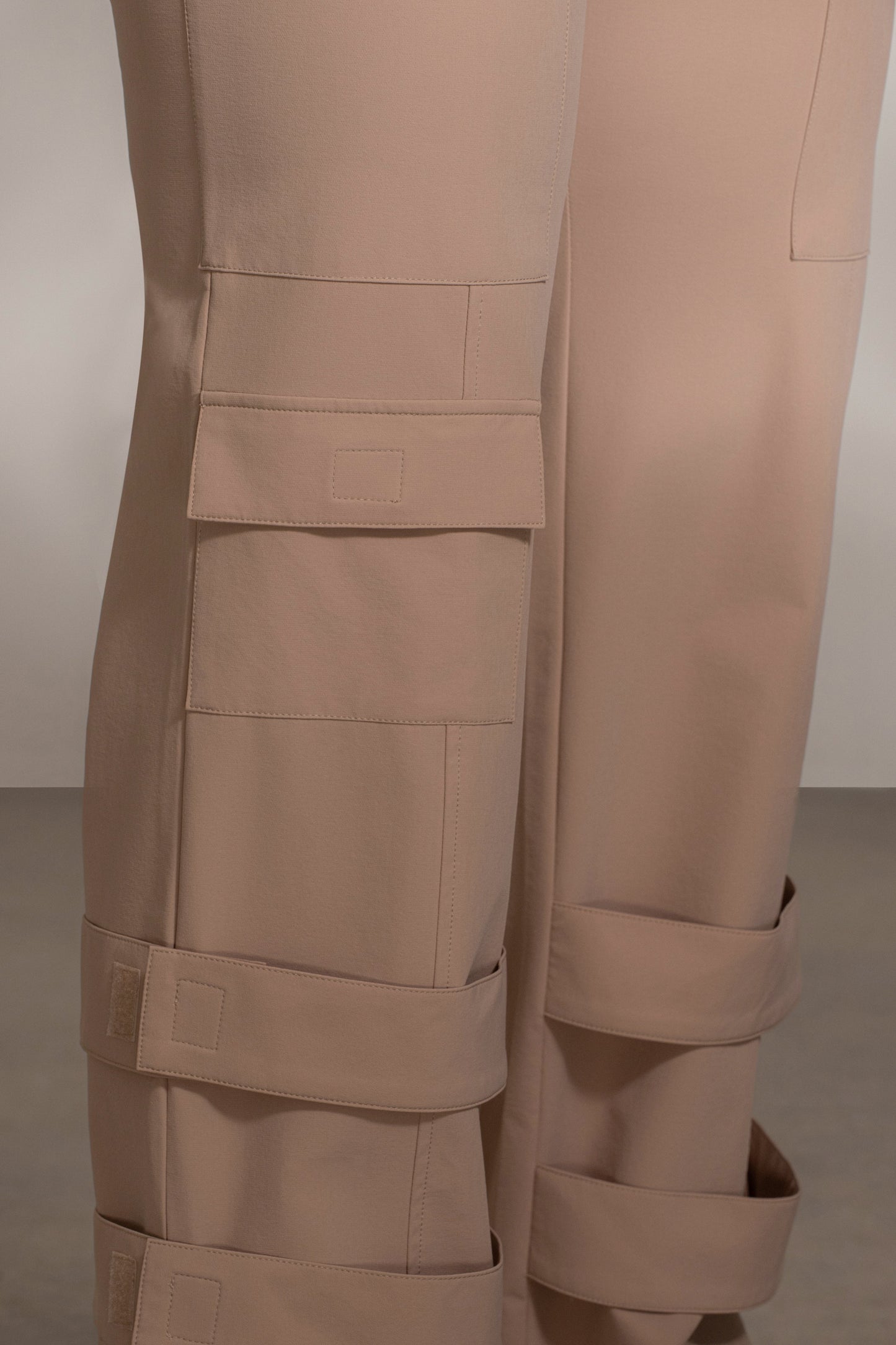 Tan Nyah Nylon Utility Pants JLUXLABEL