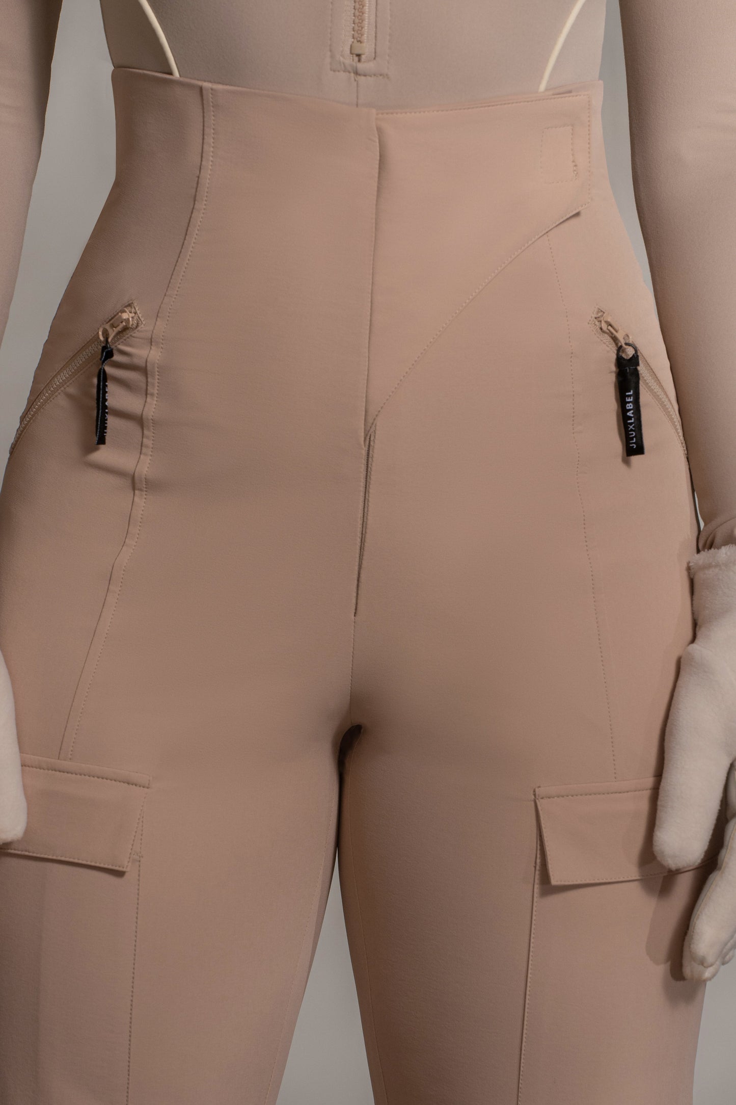 Tan Nyah Nylon Utility Pants JLUXLABEL