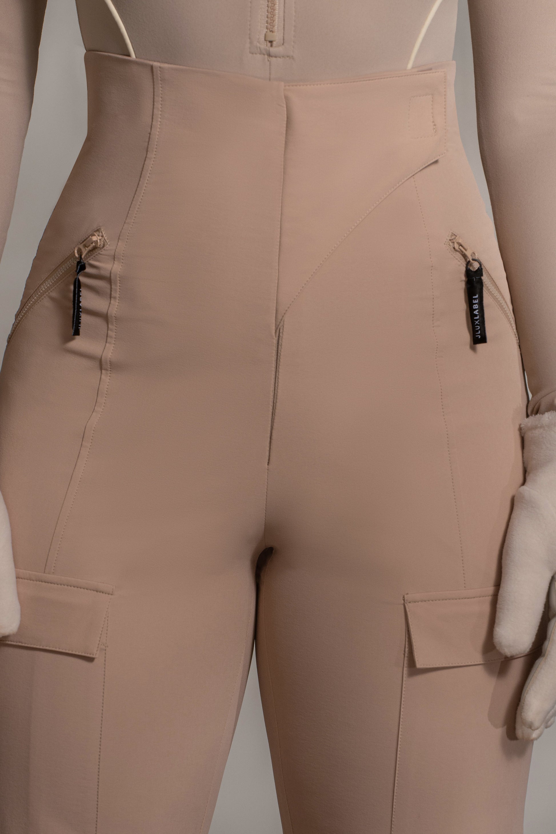 Tan Nyah Nylon Utility Pants JLUXLABEL
