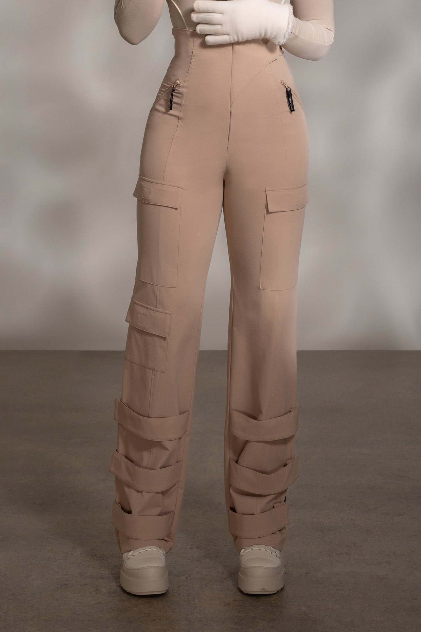 Tan Nyah Nylon Utility Pants JLUXLABEL