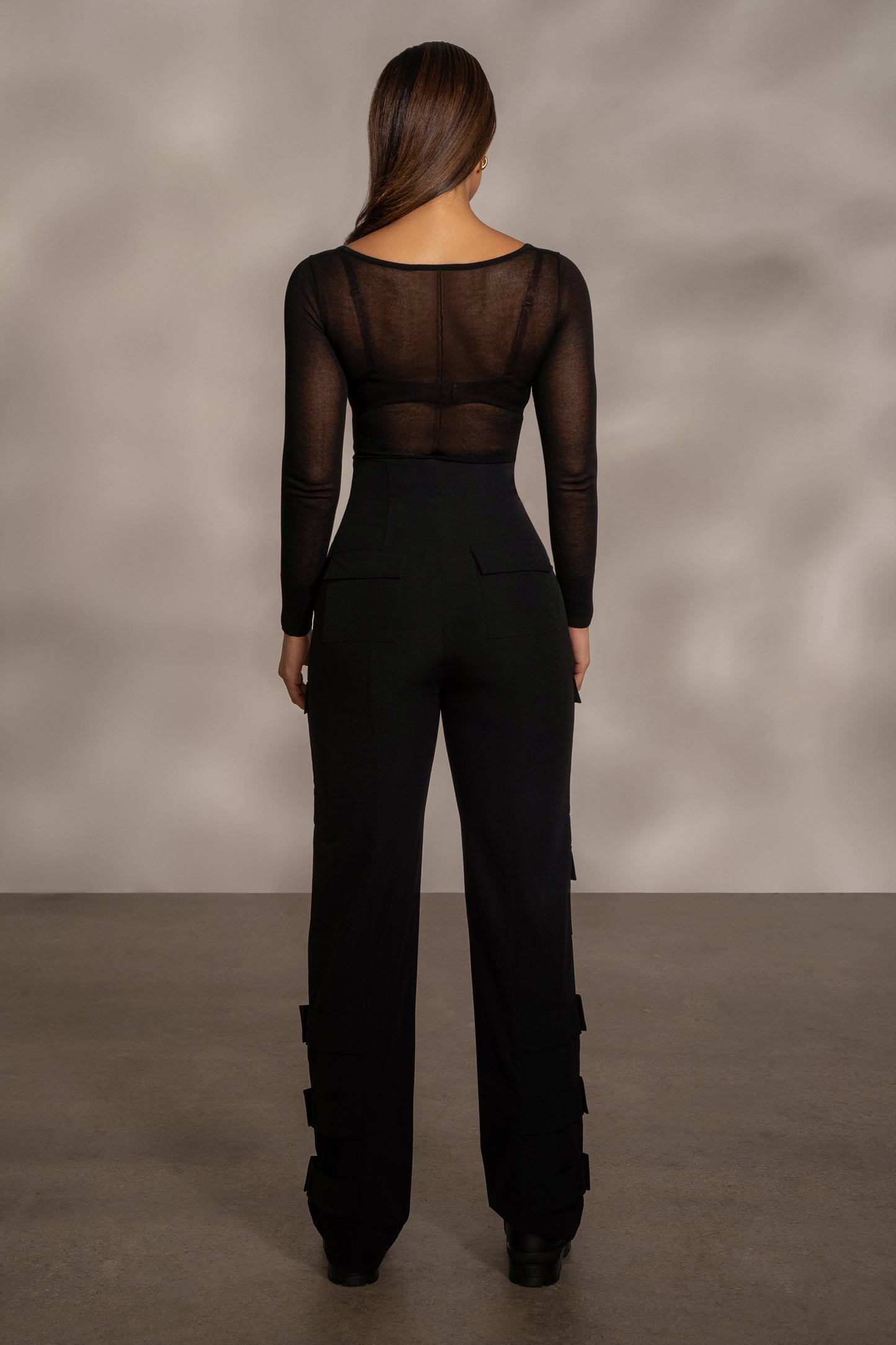 Black Nyah Nylon Utility Pants JLUXLABEL