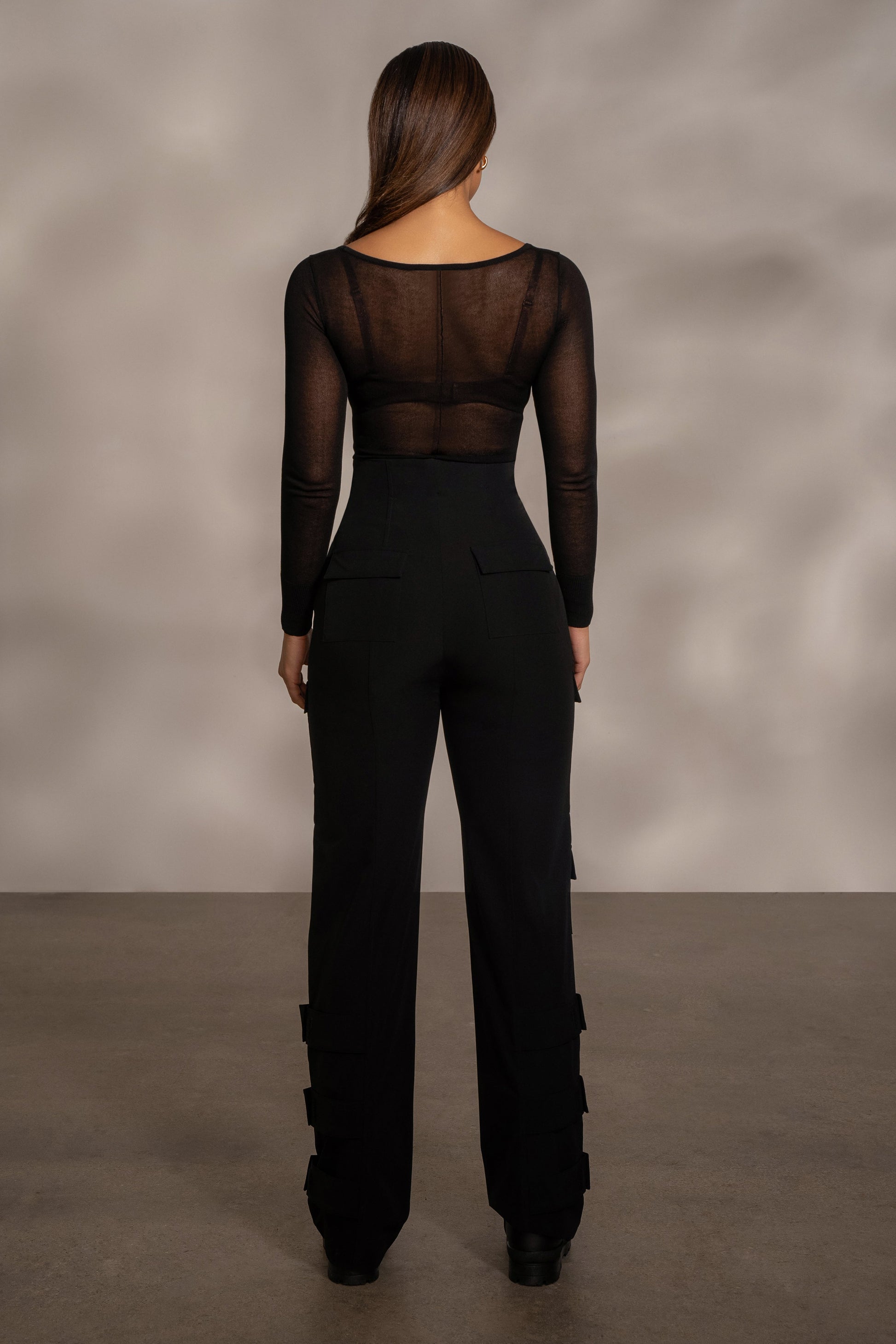 Black Nyah Nylon Utility Pants JLUXLABEL