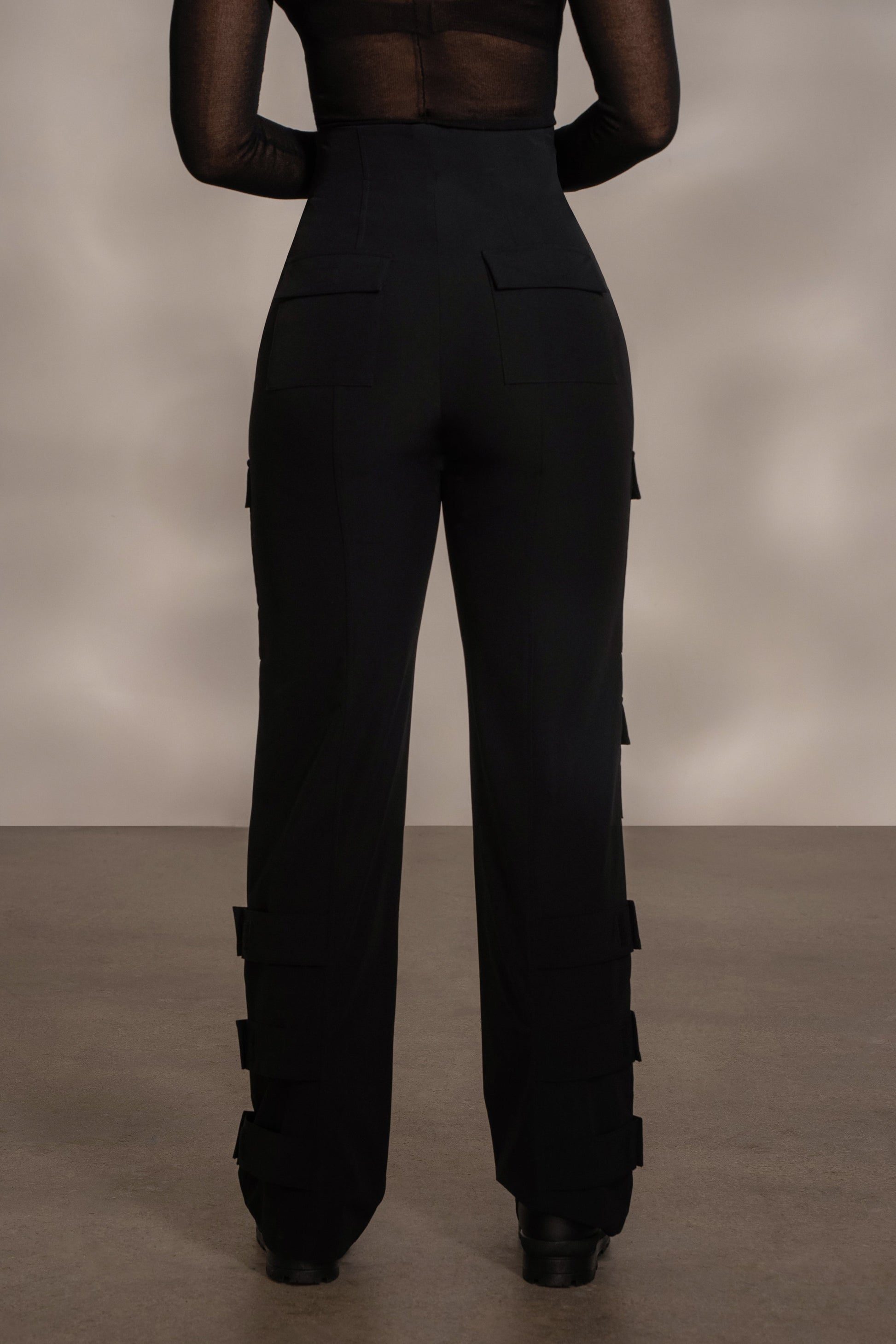 Black Nyah Nylon Utility Pants JLUXLABEL