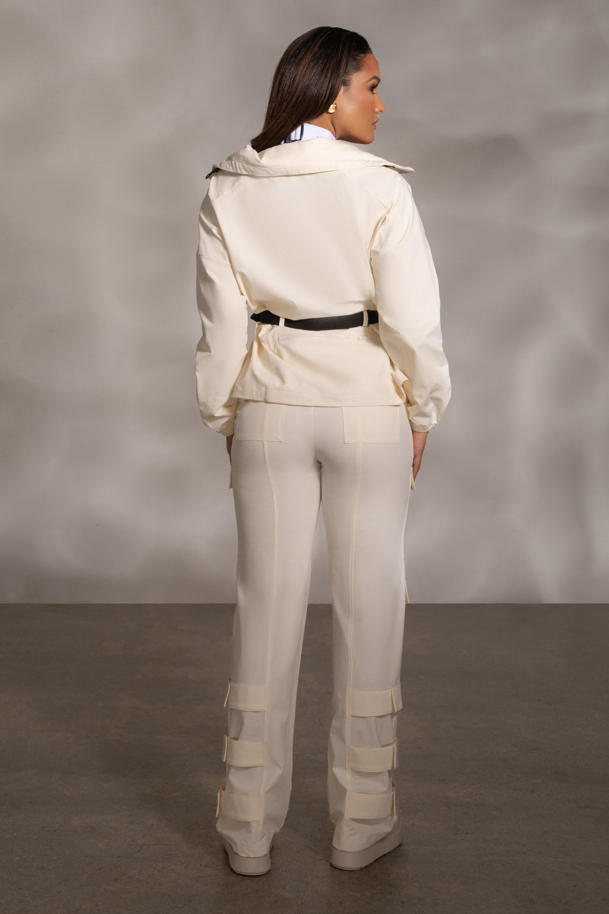 Buttercream Nyah Nylon Utility Pants JLUXLABEL