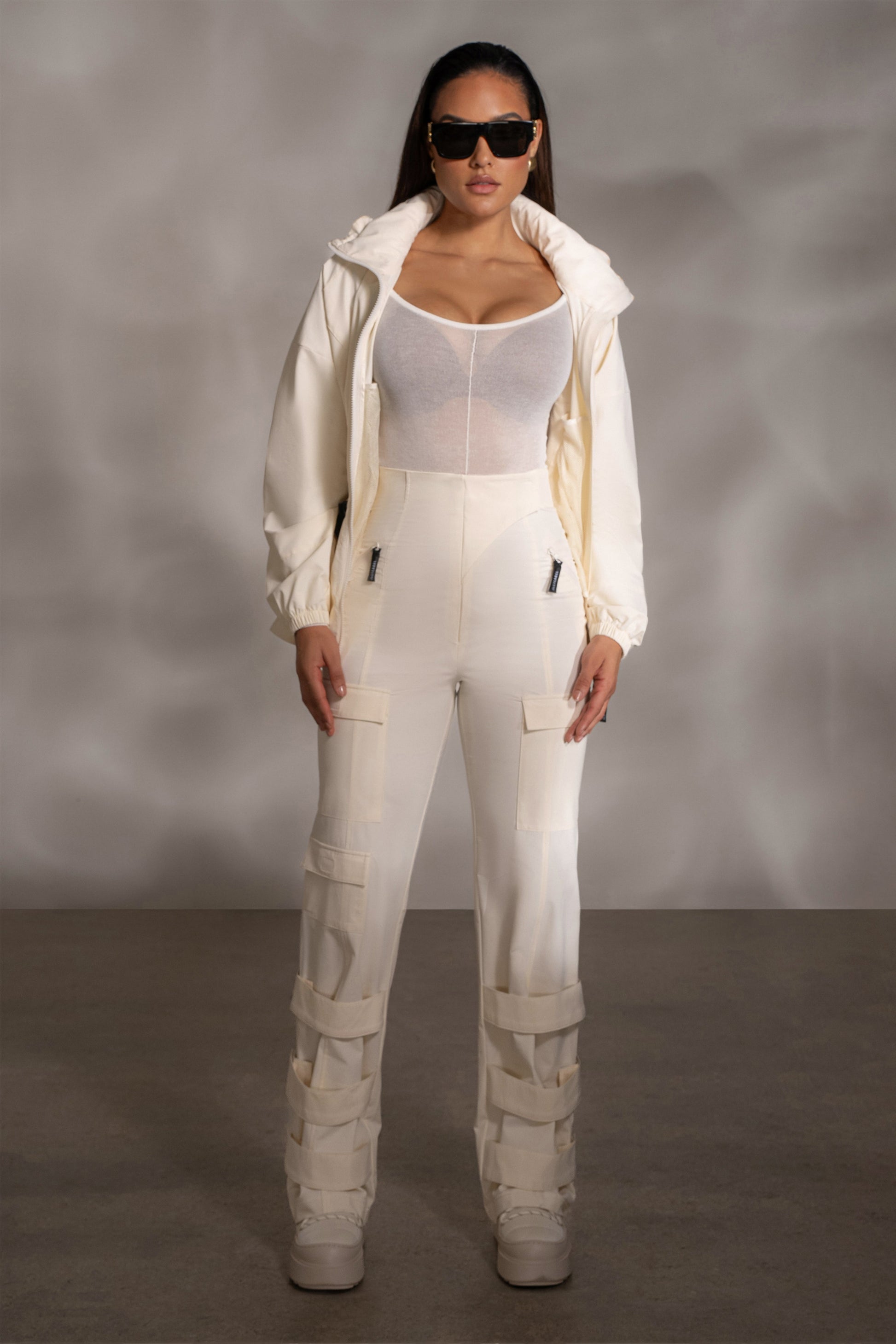 Buttercream Nyah Nylon Utility Pants JLUXLABEL