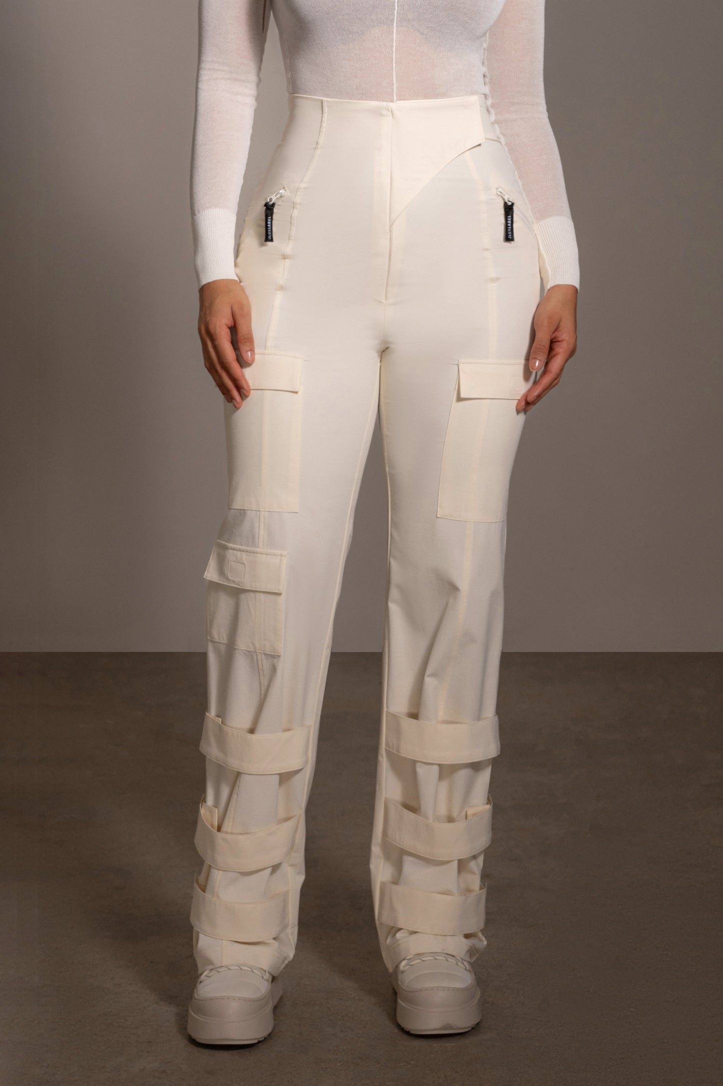 Buttercream Nyah Nylon Utility Pants JLUXLABEL