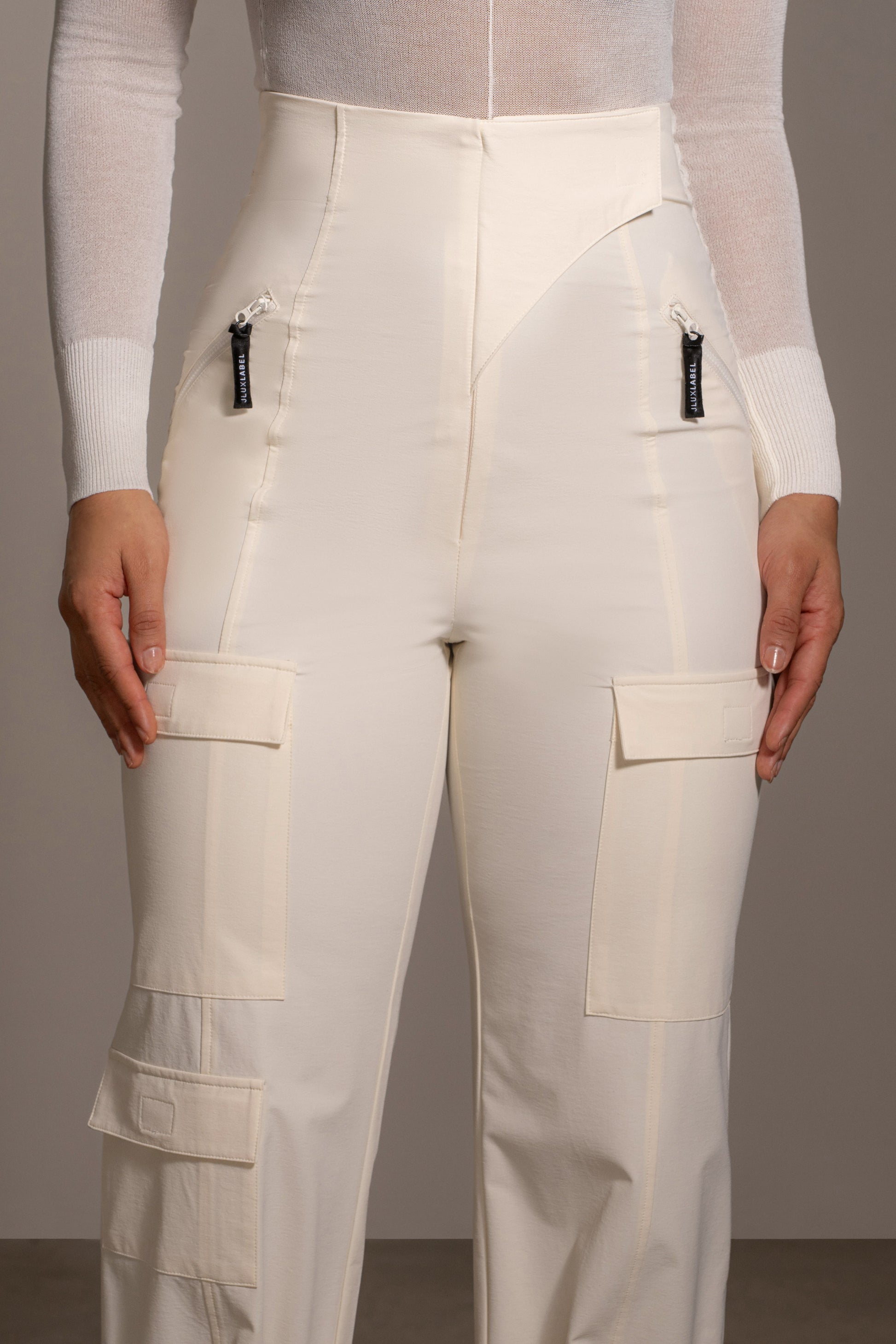 Buttercream Nyah Nylon Utility Pants JLUXLABEL