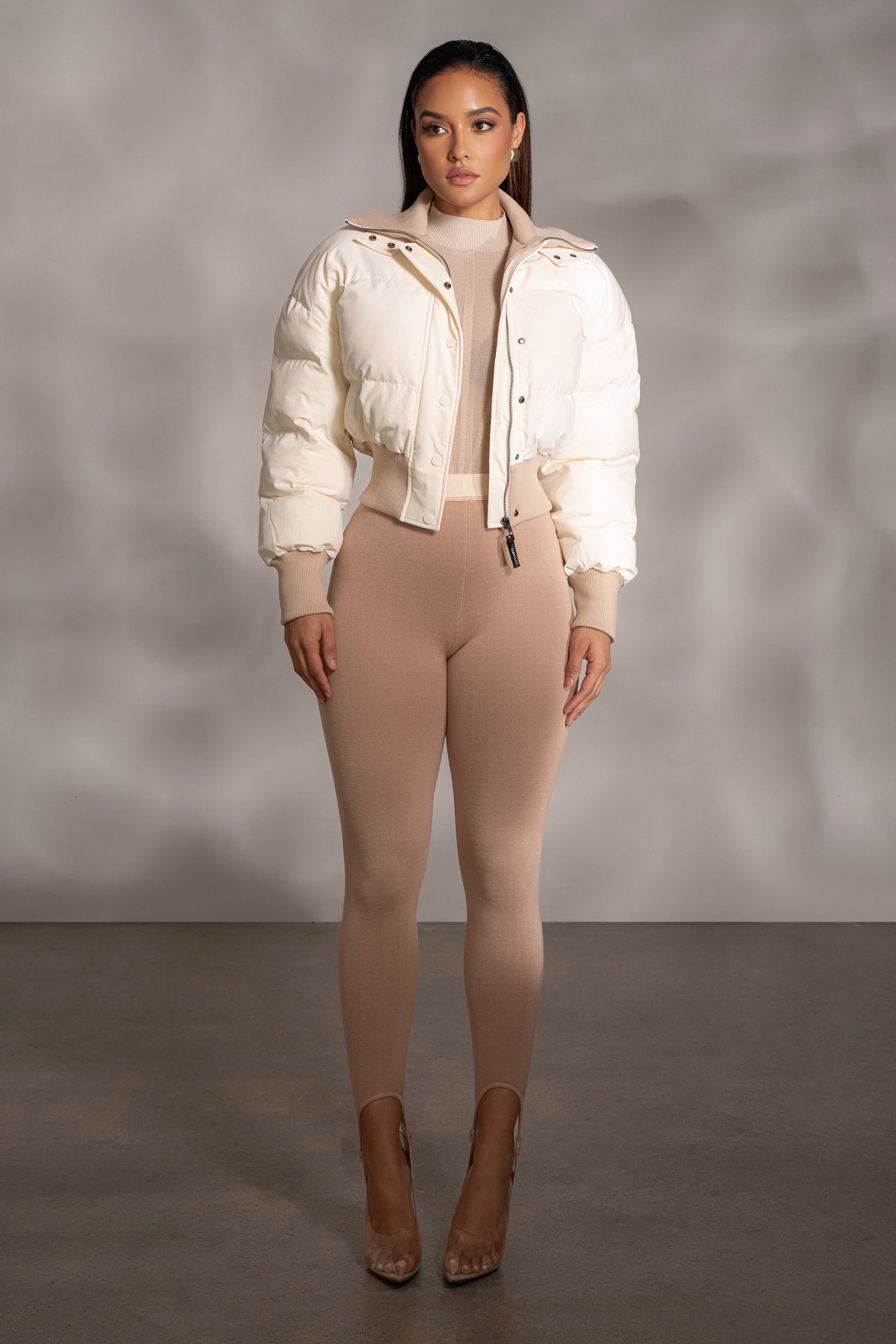 Beige Marlow Leggings JLUXLABEL