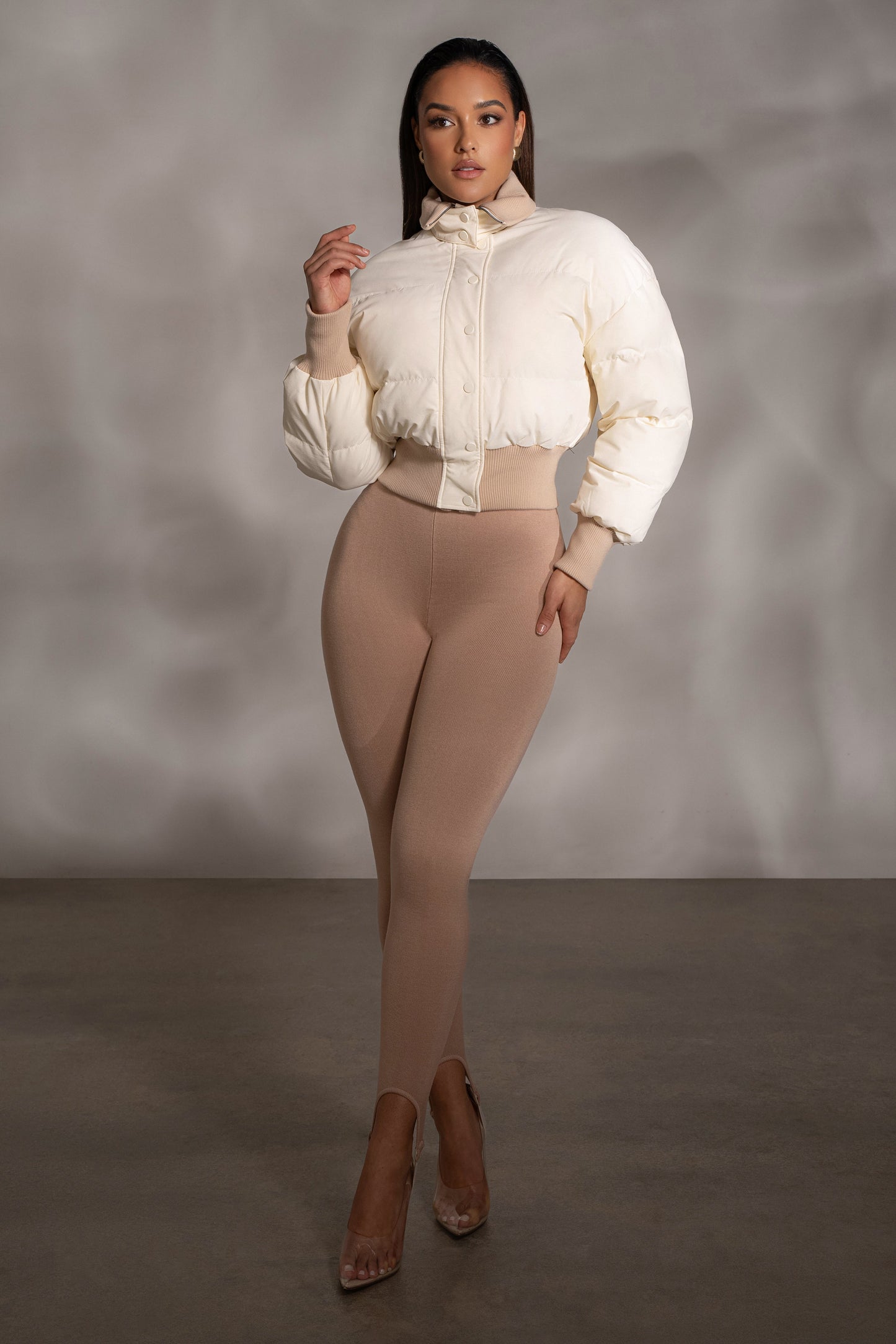 Beige Marlow Leggings JLUXLABEL