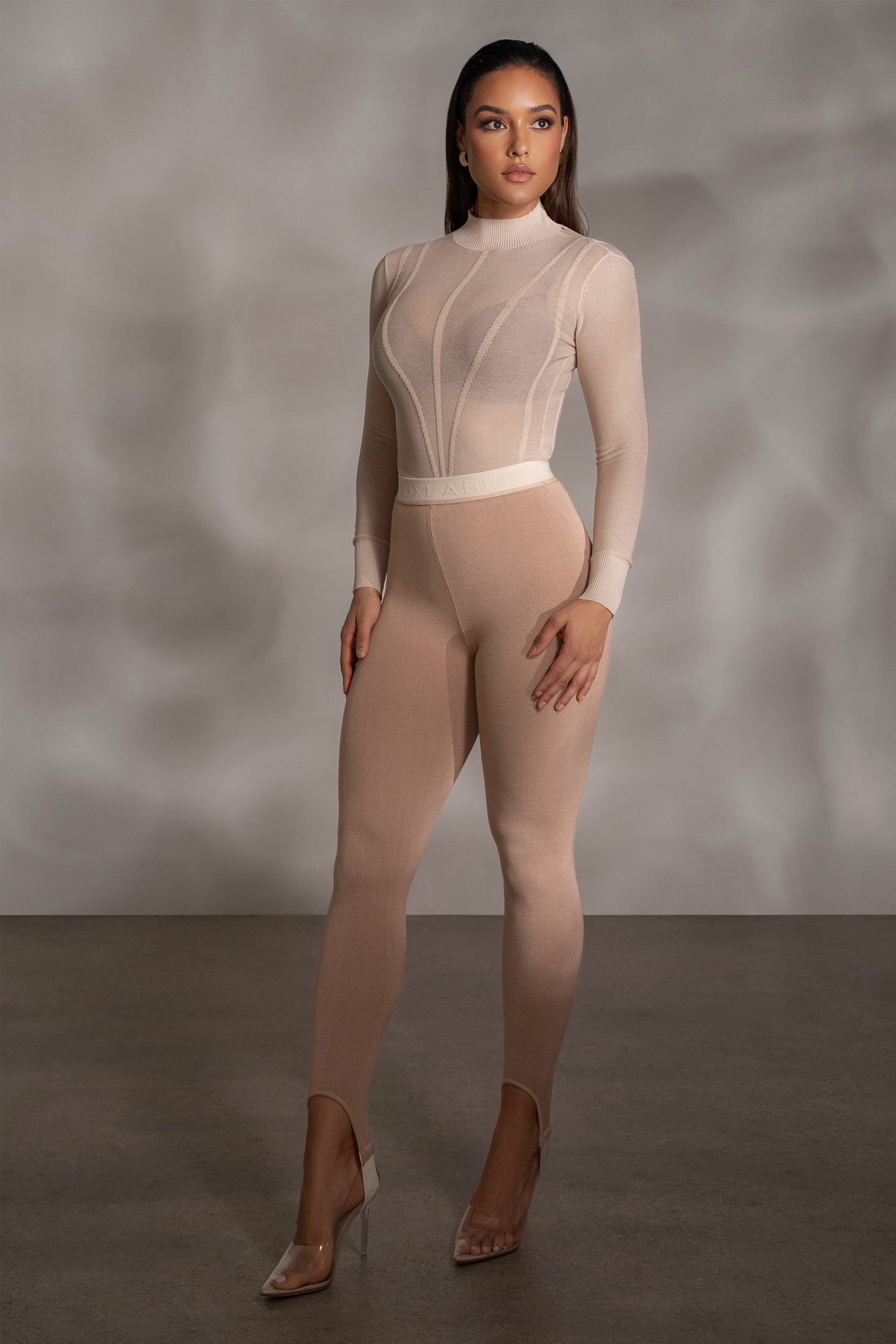 Beige Marlow Leggings JLUXLABEL