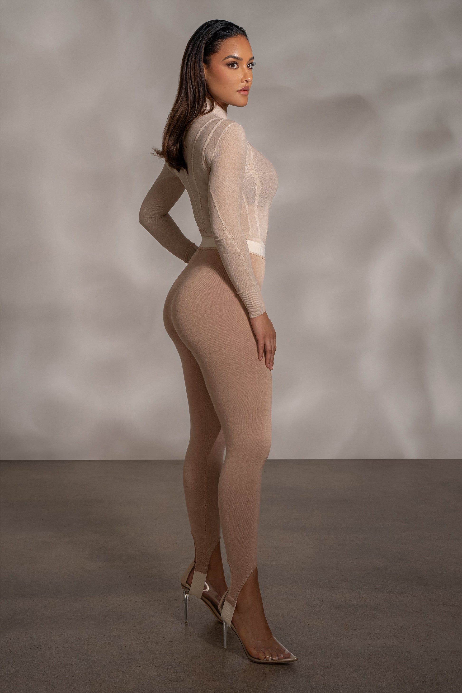 Beige Marlow Leggings JLUXLABEL