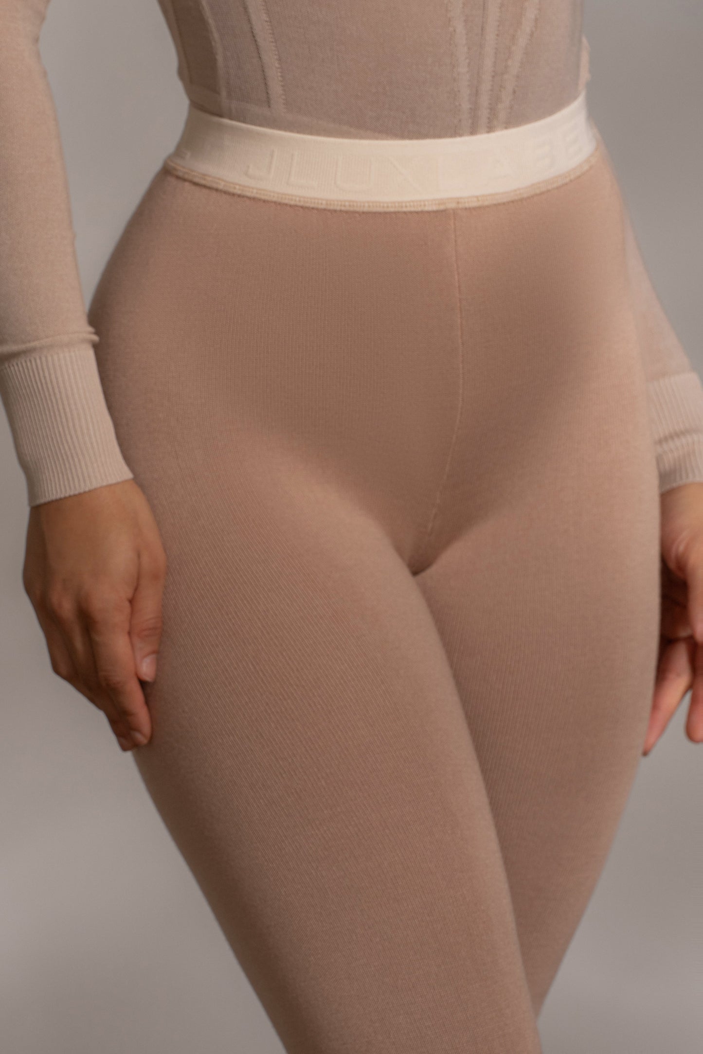 Beige Marlow Leggings JLUXLABEL