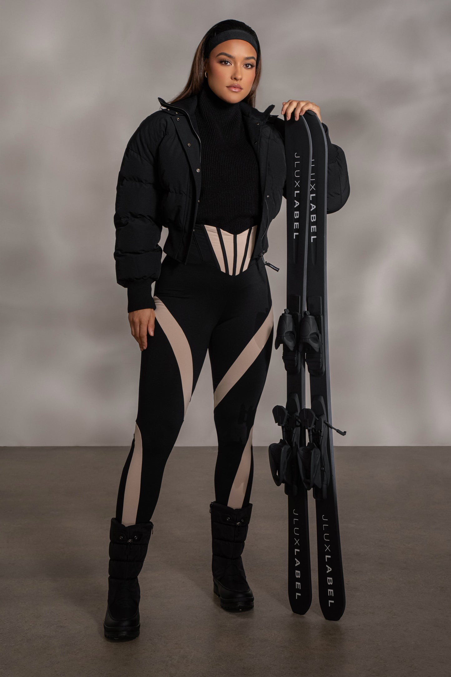 Black Valen High Waisted Leggings JLUXLABEL