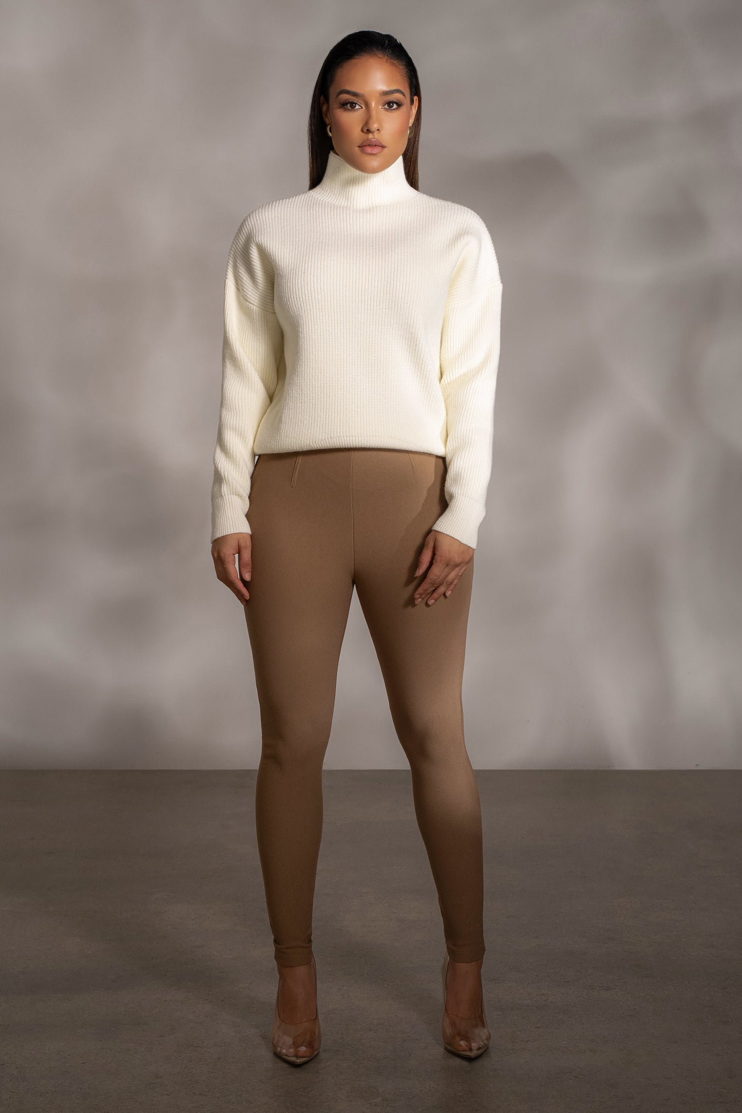 Buttercream Jenni Turtleneck Sweater Top JLUXLABEL
