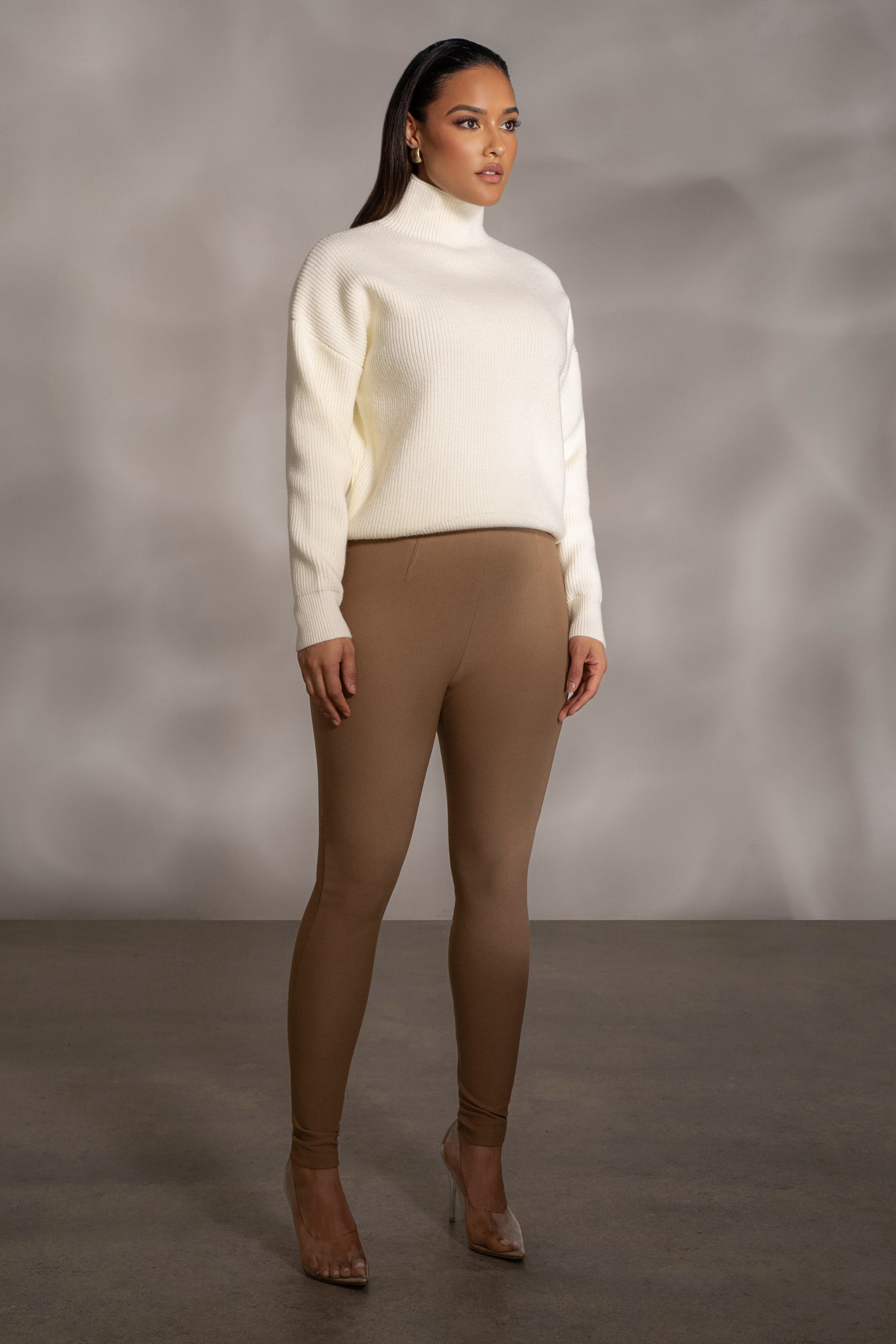Buttercream Jenni Turtleneck Sweater Top JLUXLABEL