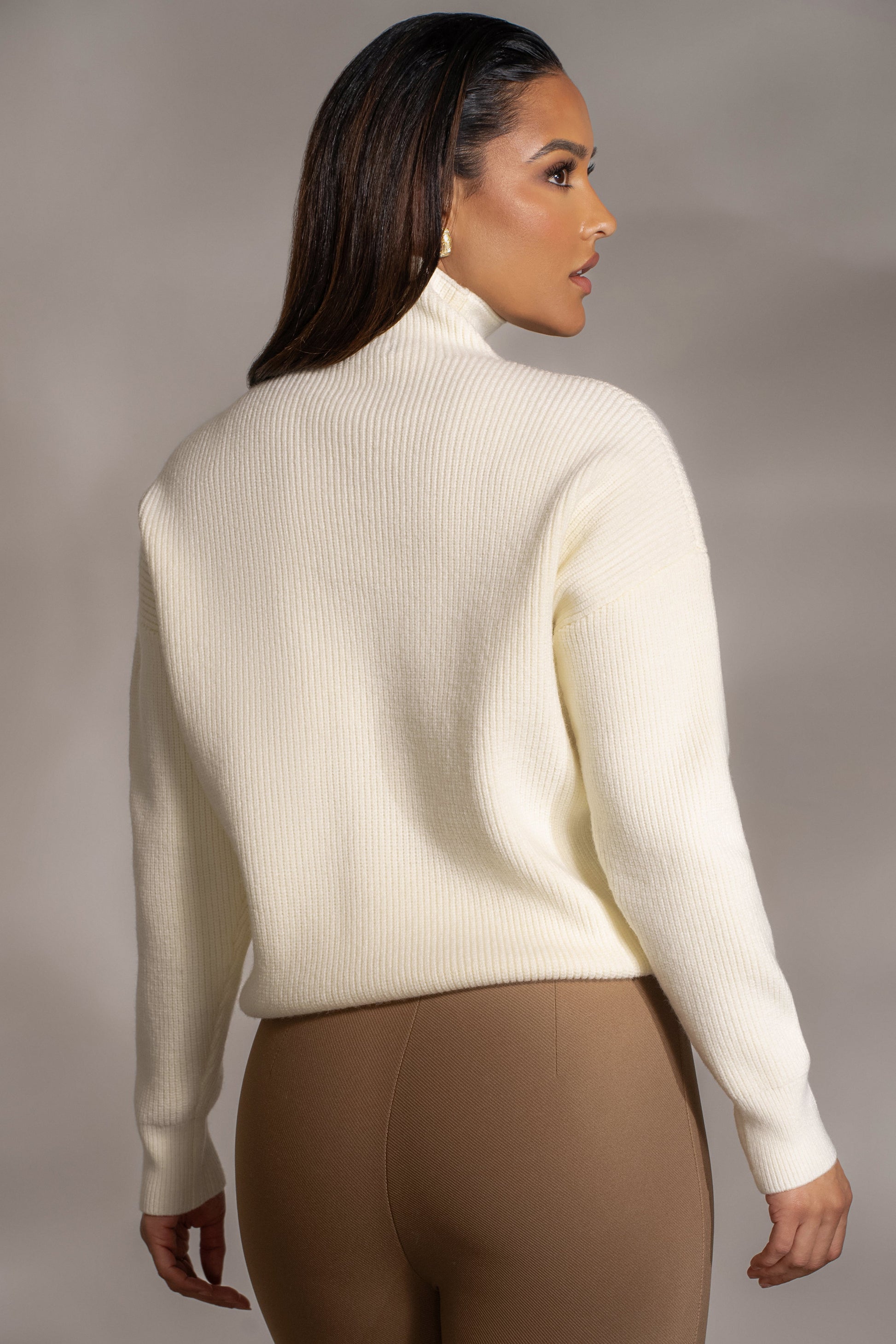 Buttercream Jenni Turtleneck Sweater Top JLUXLABEL