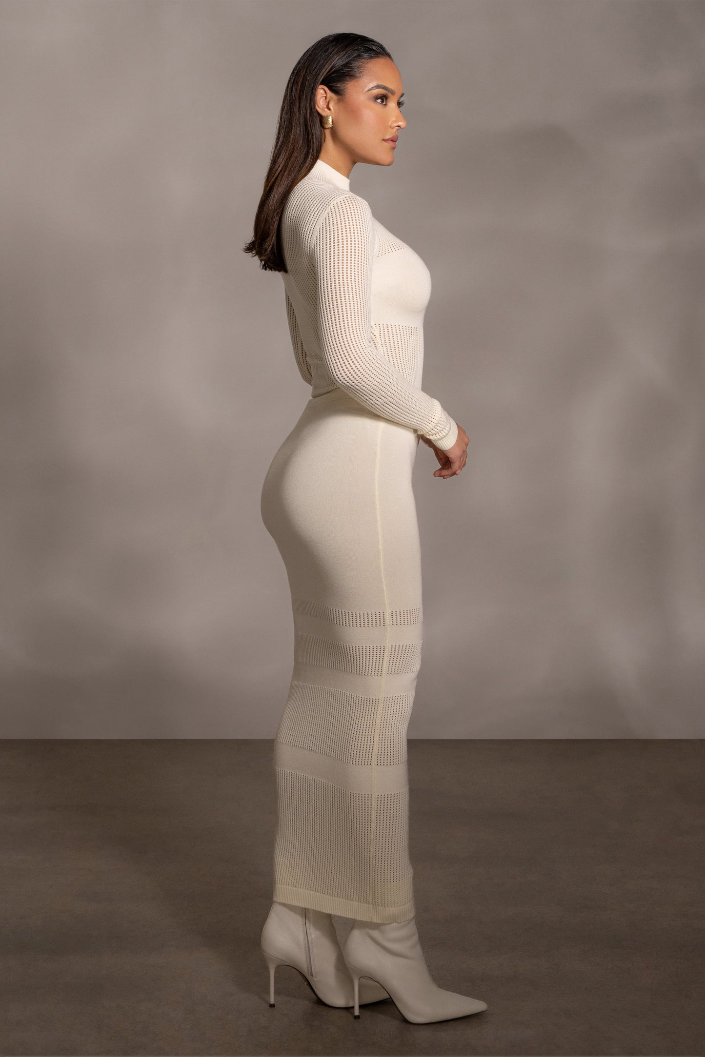 Buttercream Lina Knit Maxi Skirt JLUXLABEL