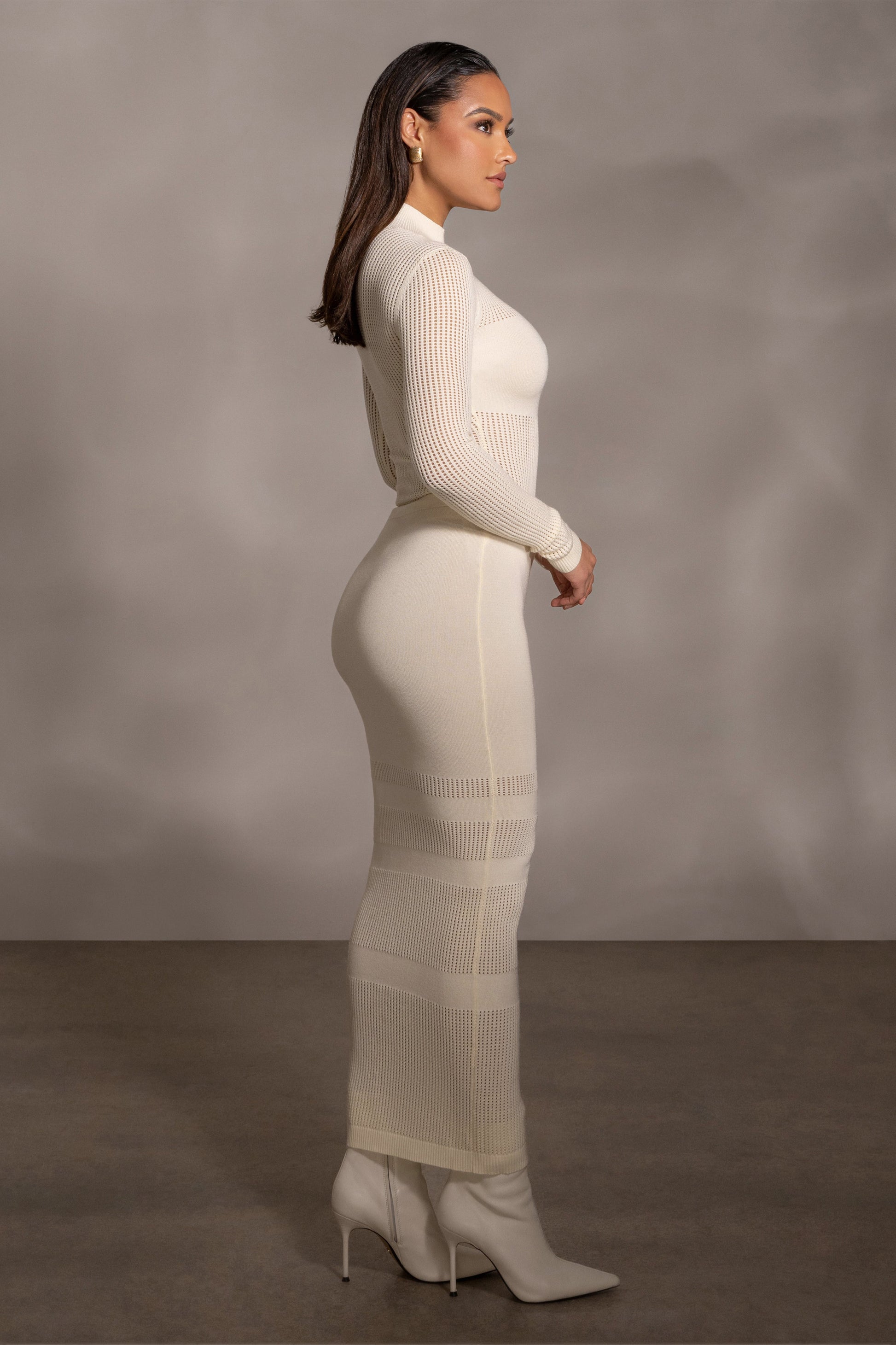 Buttercream Lina Knit Maxi Skirt JLUXLABEL
