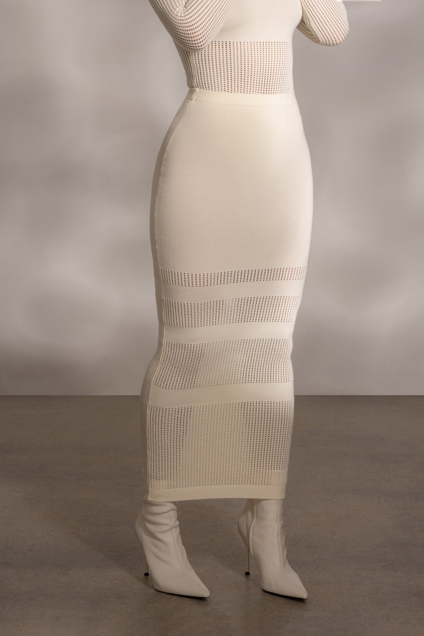 Buttercream Lina Knit Maxi Skirt JLUXLABEL
