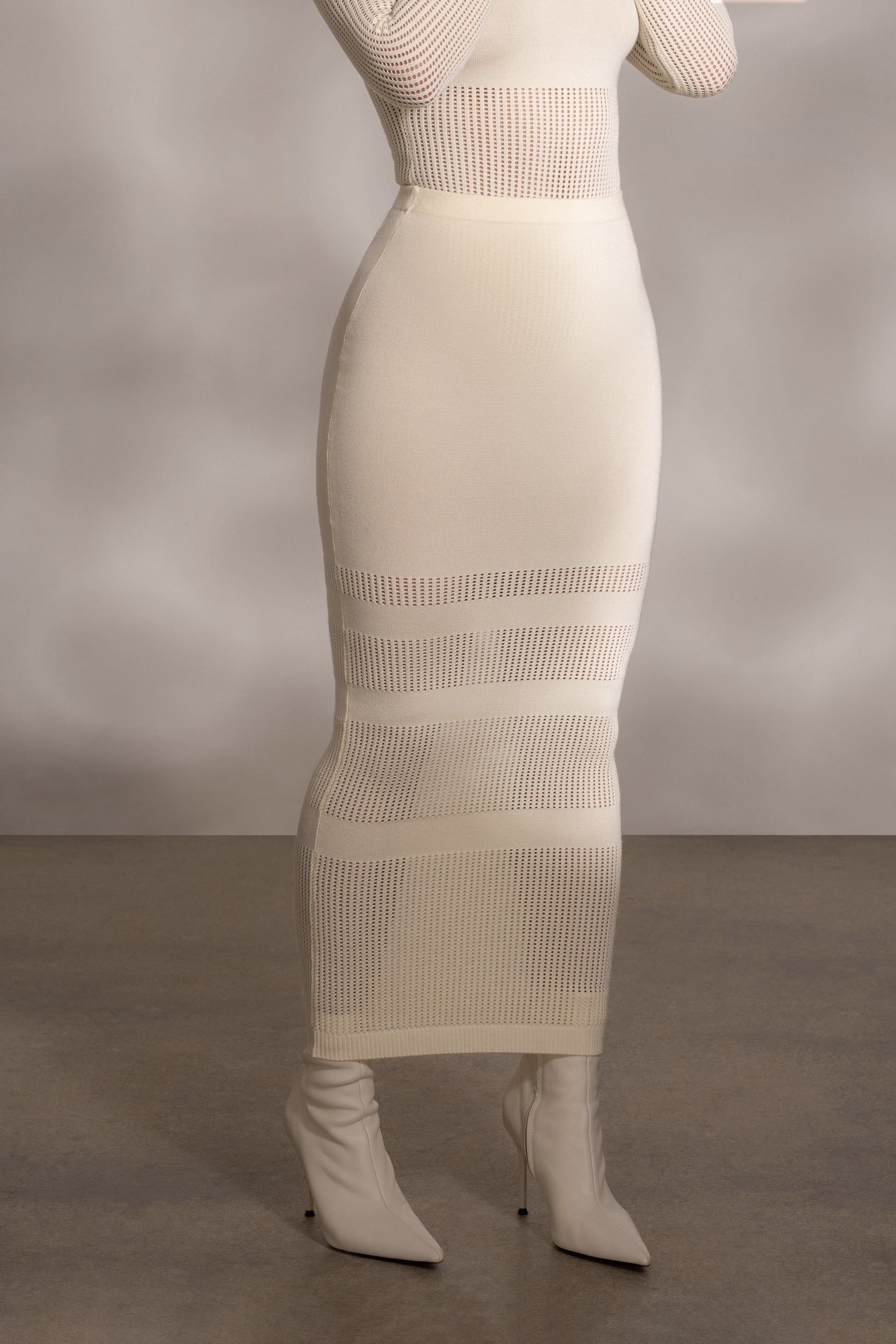 Buttercream Lina Knit Maxi Skirt JLUXLABEL