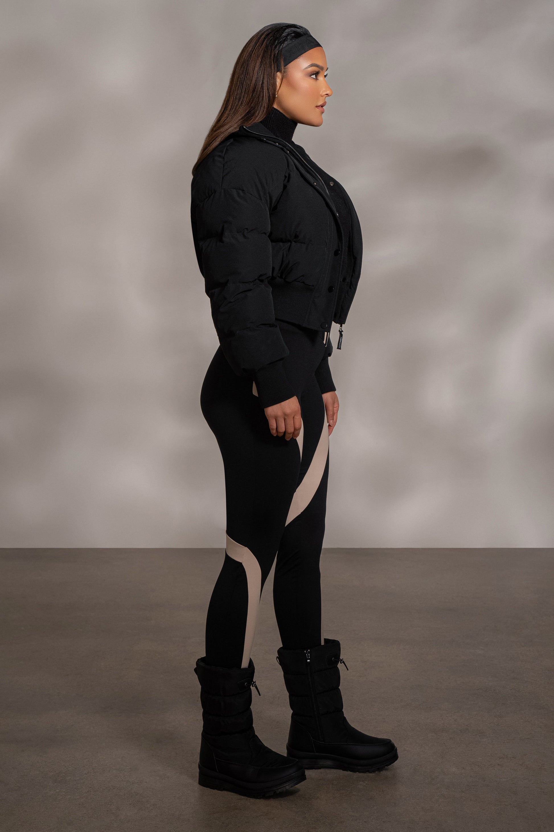 Black Valen High Waisted Leggings JLUXLABEL