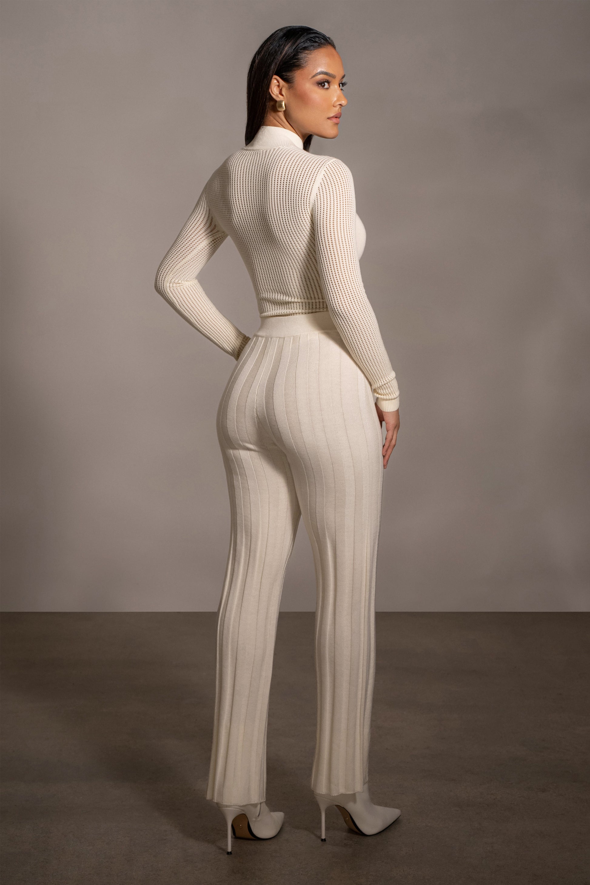 Buttercream Darcey Ribbed Pants JLUXLABEL