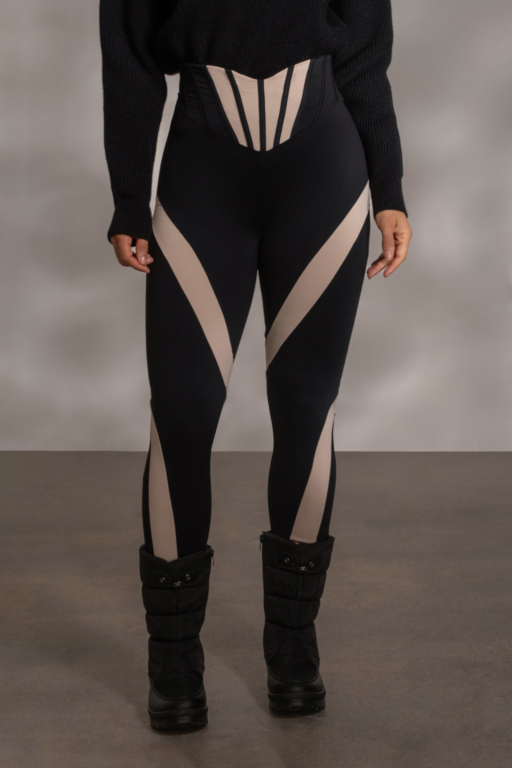 Black Valen High Waisted Leggings JLUXLABEL