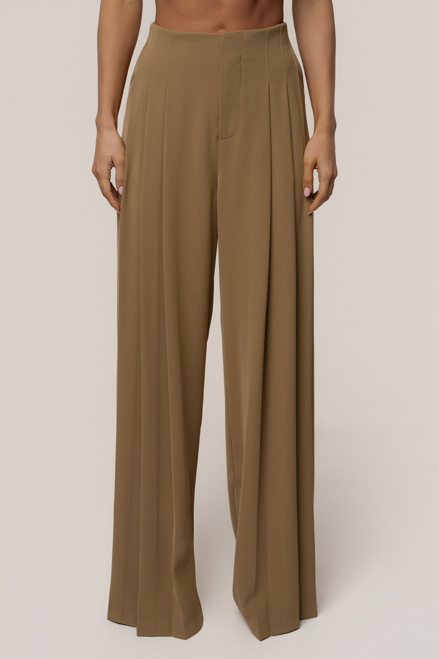 Olive Signature Elegance Trousers JLUXLABEL