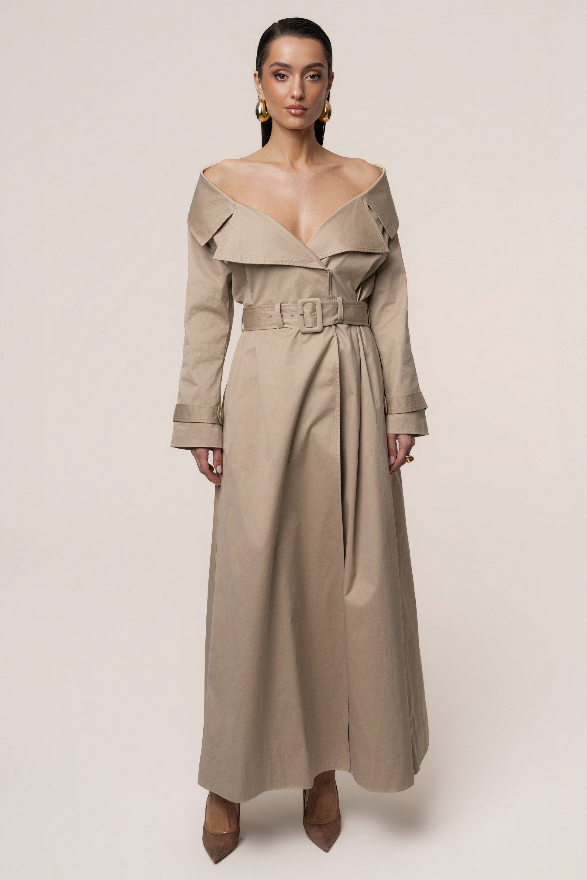 Stone Soft Authority Trench Coat JLUXLABEL