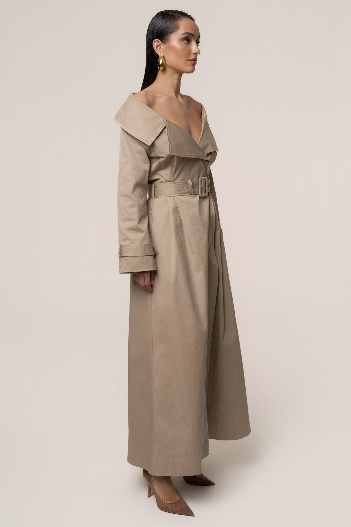 Stone Soft Authority Trench Coat JLUXLABEL