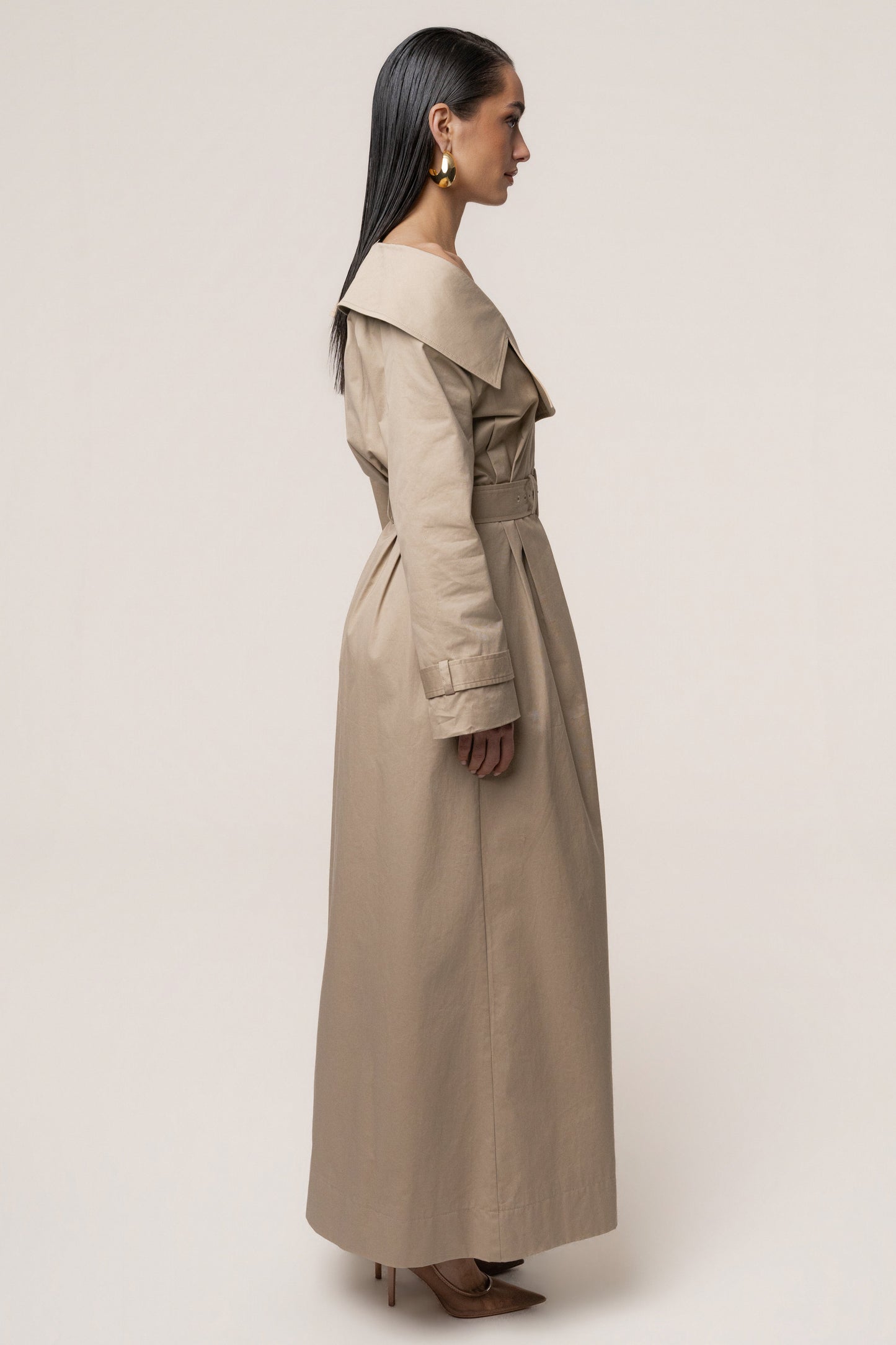 Stone Soft Authority Trench Coat JLUXLABEL