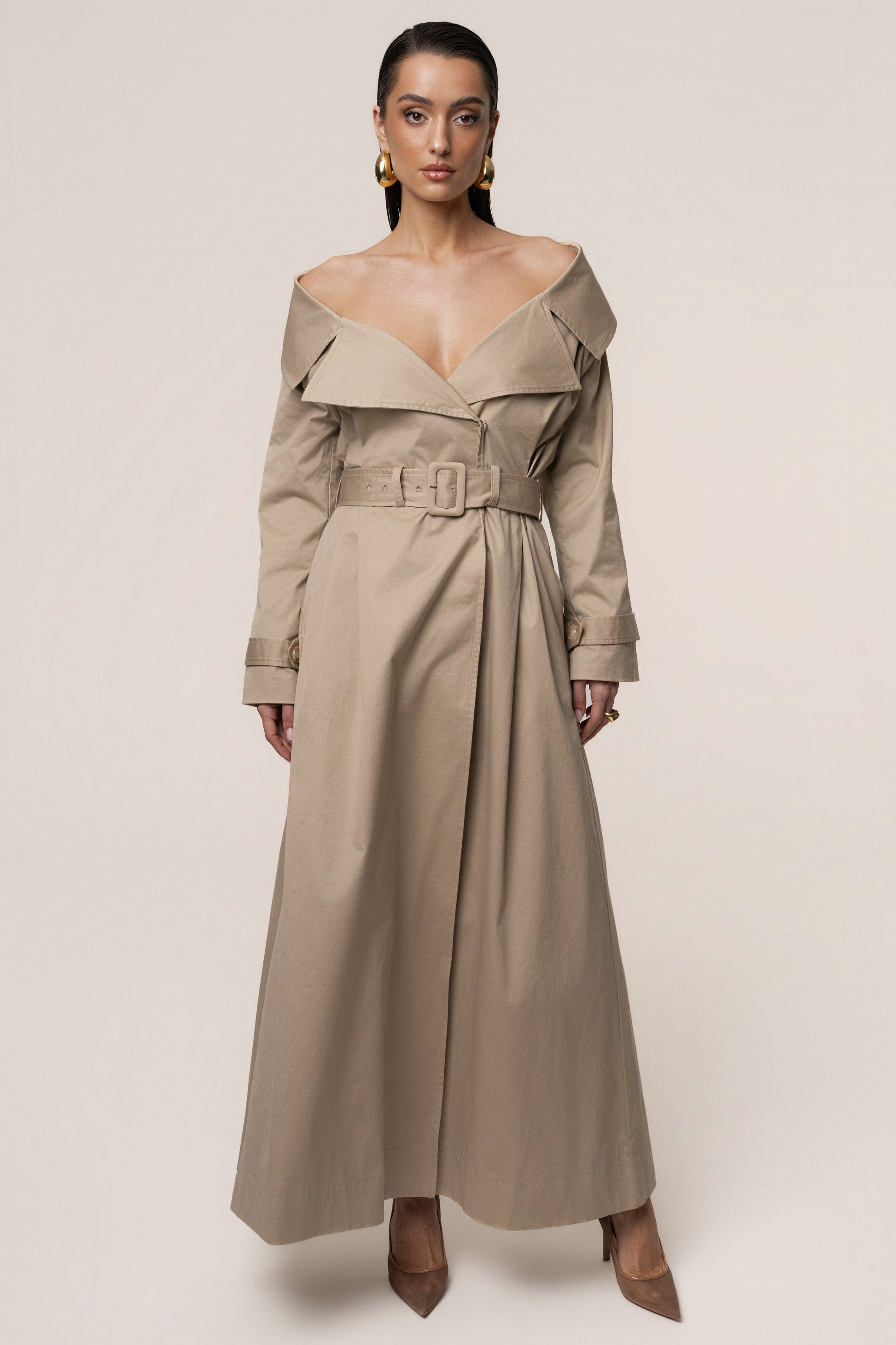 Stone Soft Authority Trench Coat JLUXLABEL