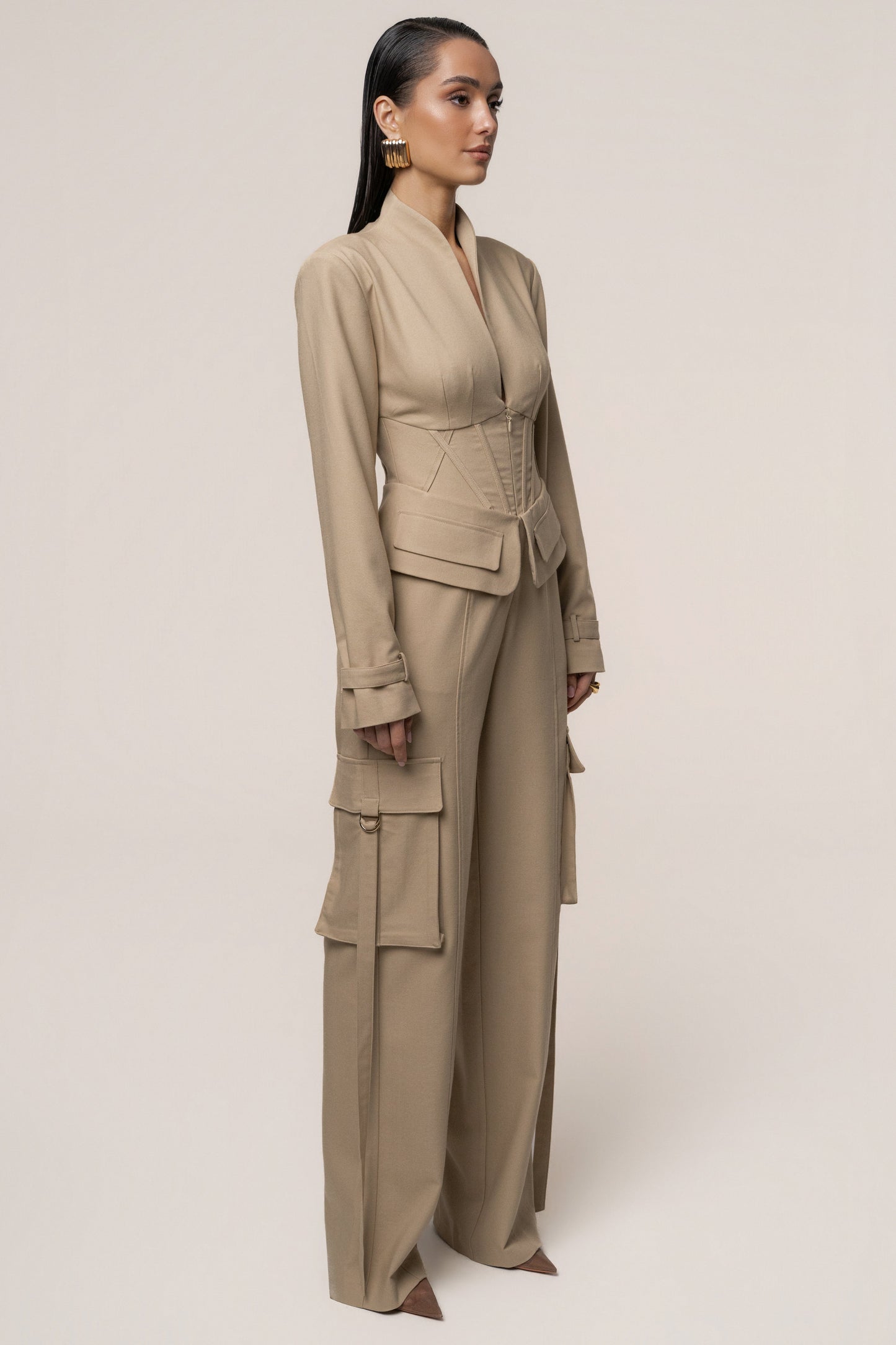 Stone Day Off Cargo Jumpsuit JLUXLABEL