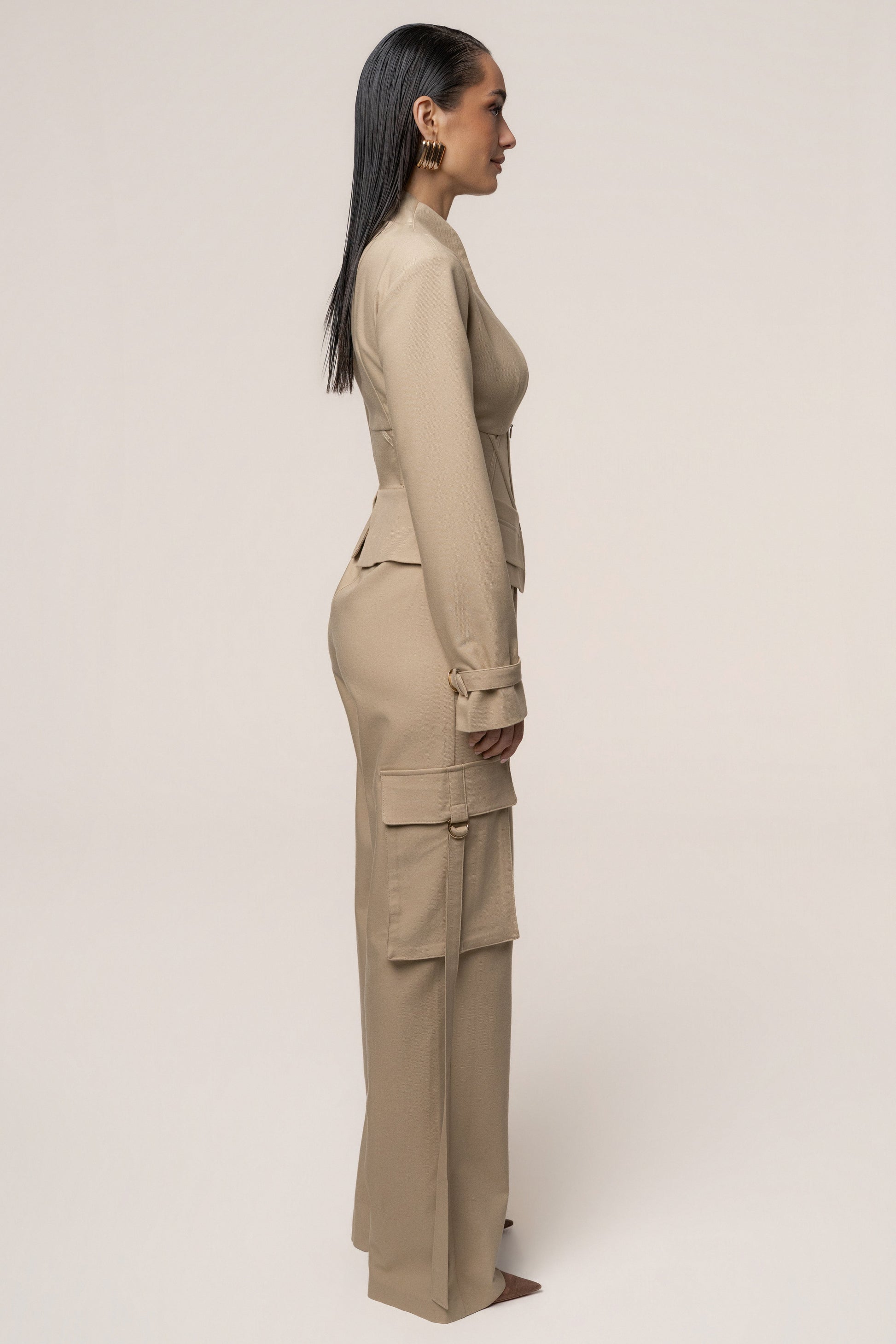 Stone Day Off Cargo Jumpsuit JLUXLABEL
