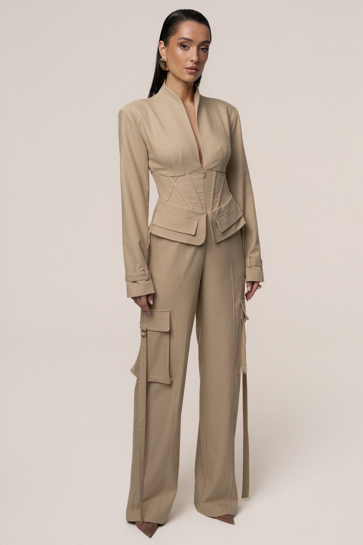Stone Day Off Cargo Jumpsuit JLUXLABEL
