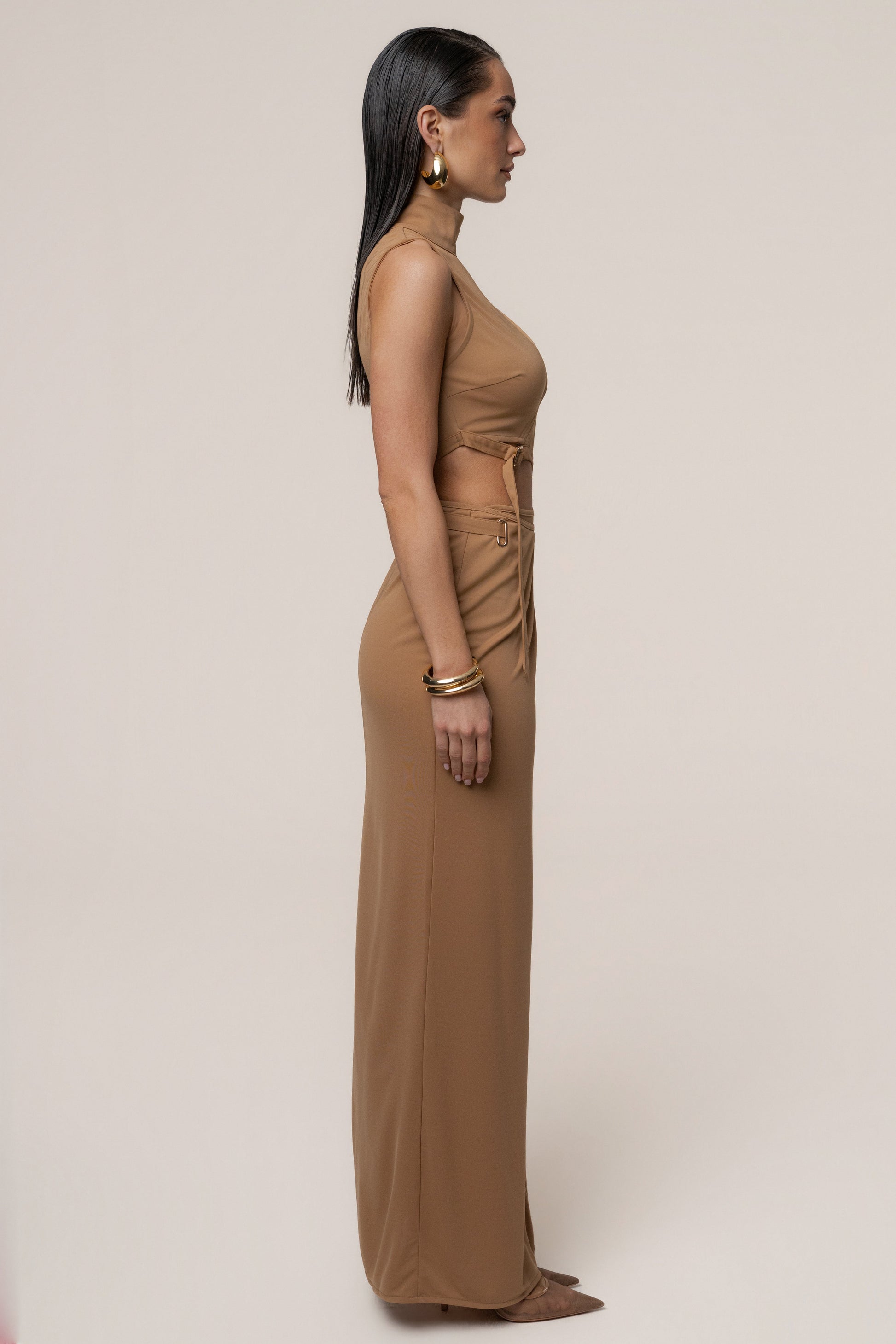 Tan Behind The Scenes Dress JLUXLABEL