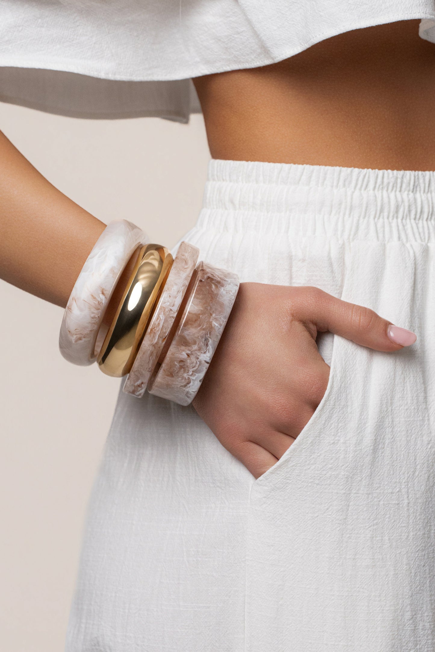 Gold Fira Bracelet Set JLUXLABEL