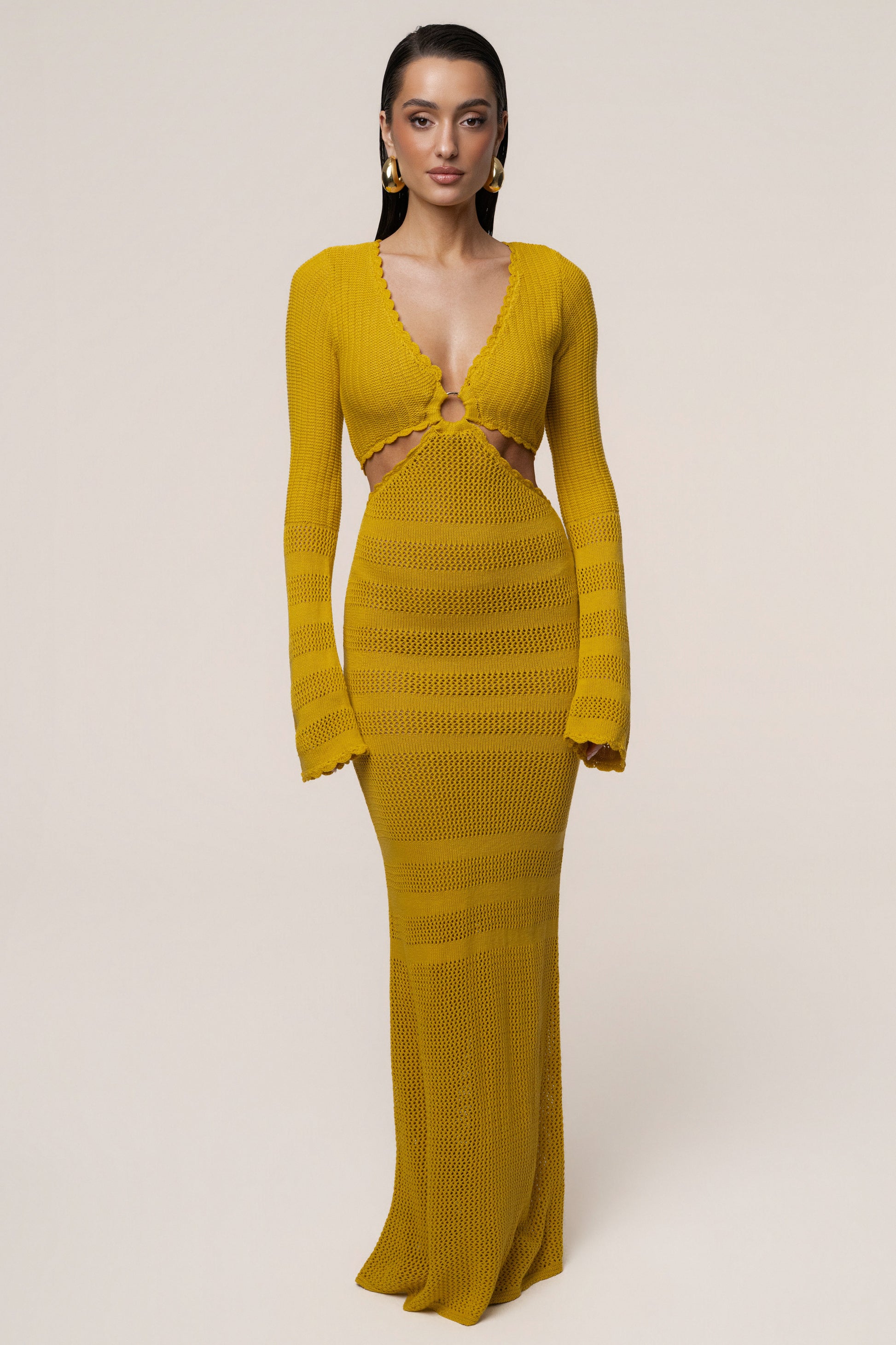 Yellow Blossom Haven Maxi Dress JLUXLABEL