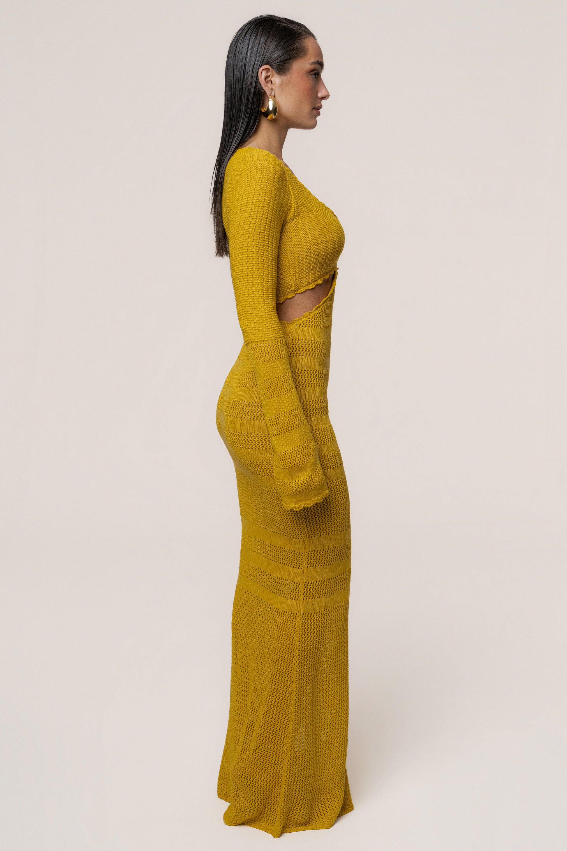 Yellow Blossom Haven Maxi Dress JLUXLABEL