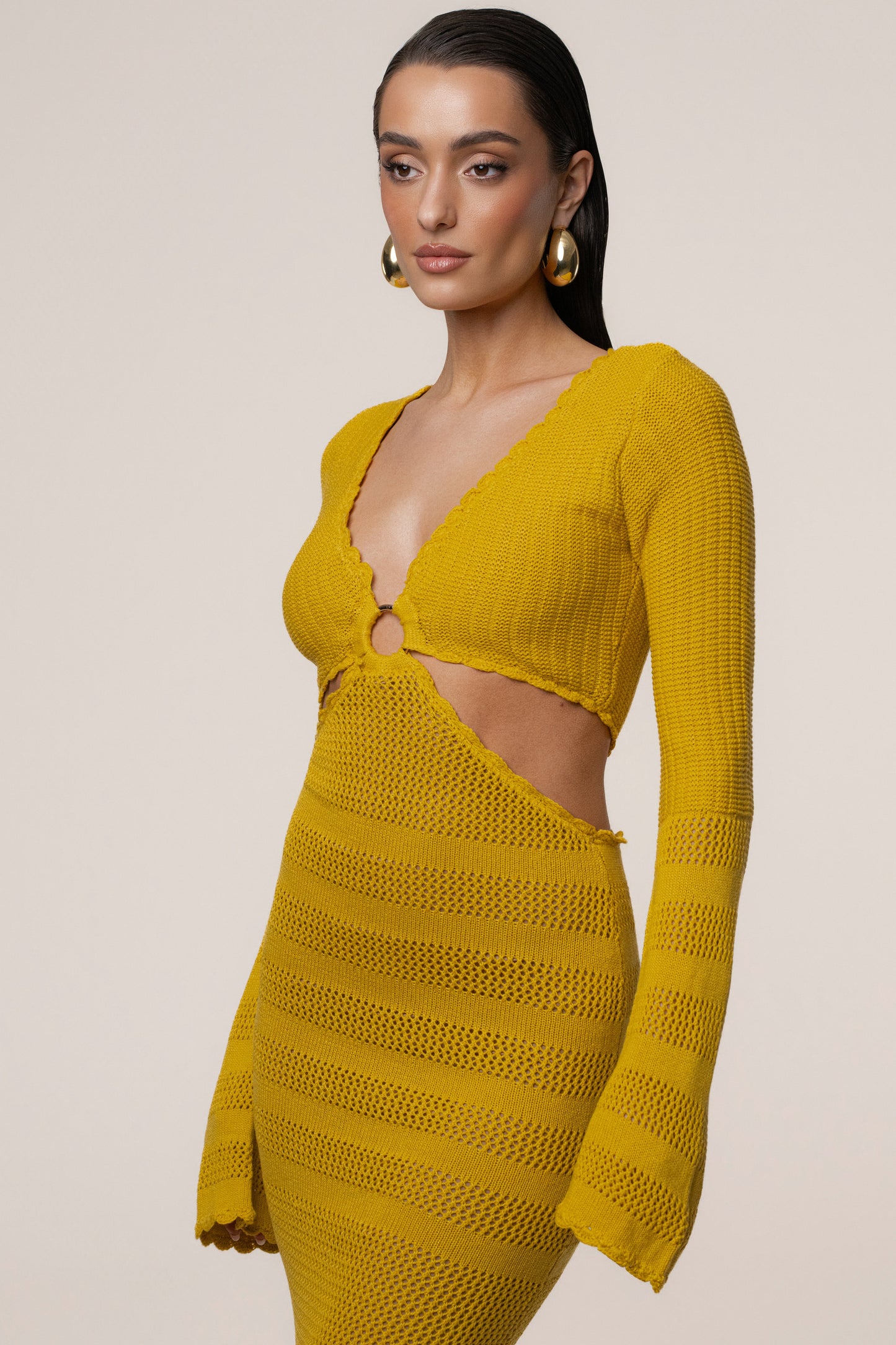 Yellow Blossom Haven Maxi Dress JLUXLABEL