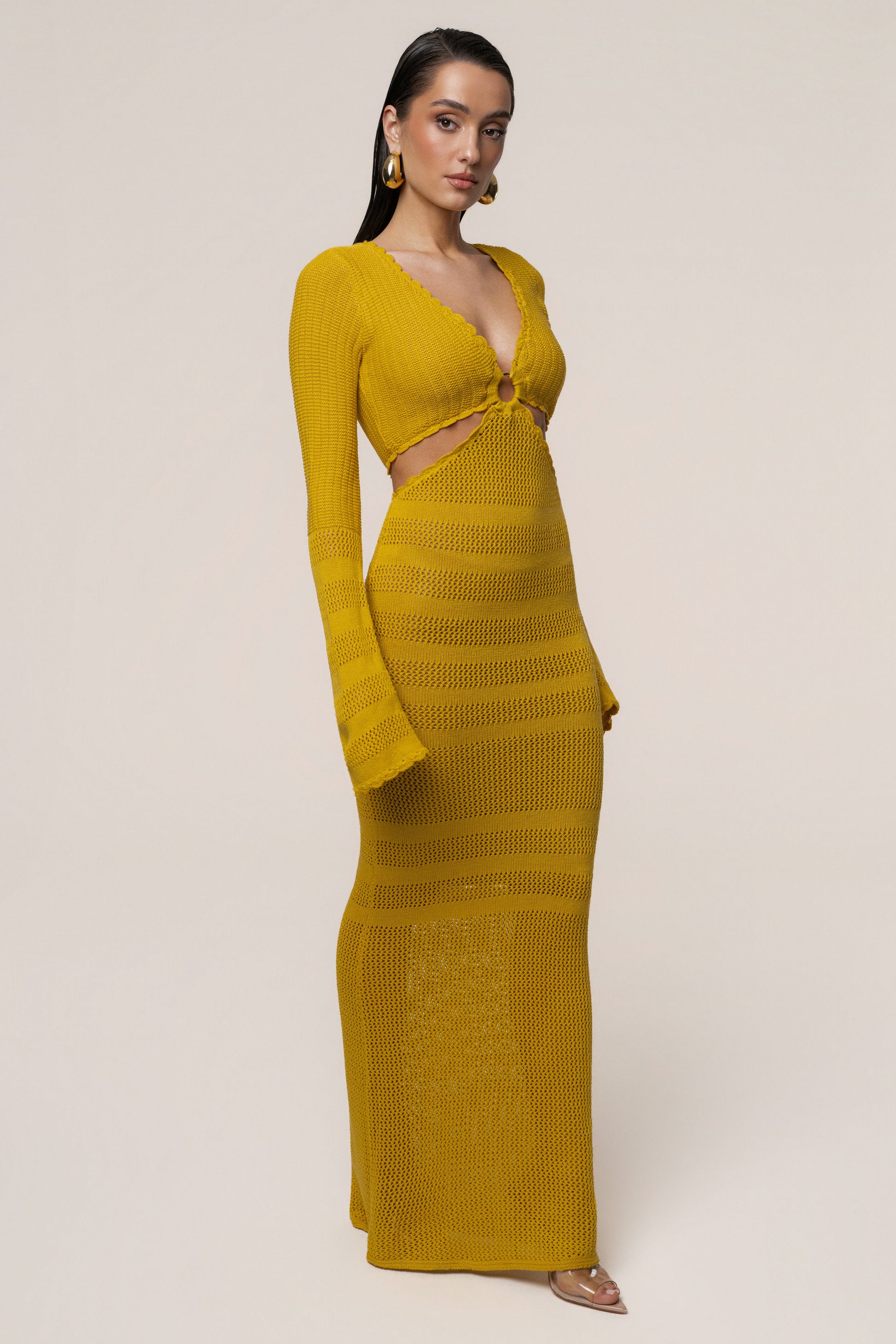 Yellow Blossom Haven Maxi Dress JLUXLABEL