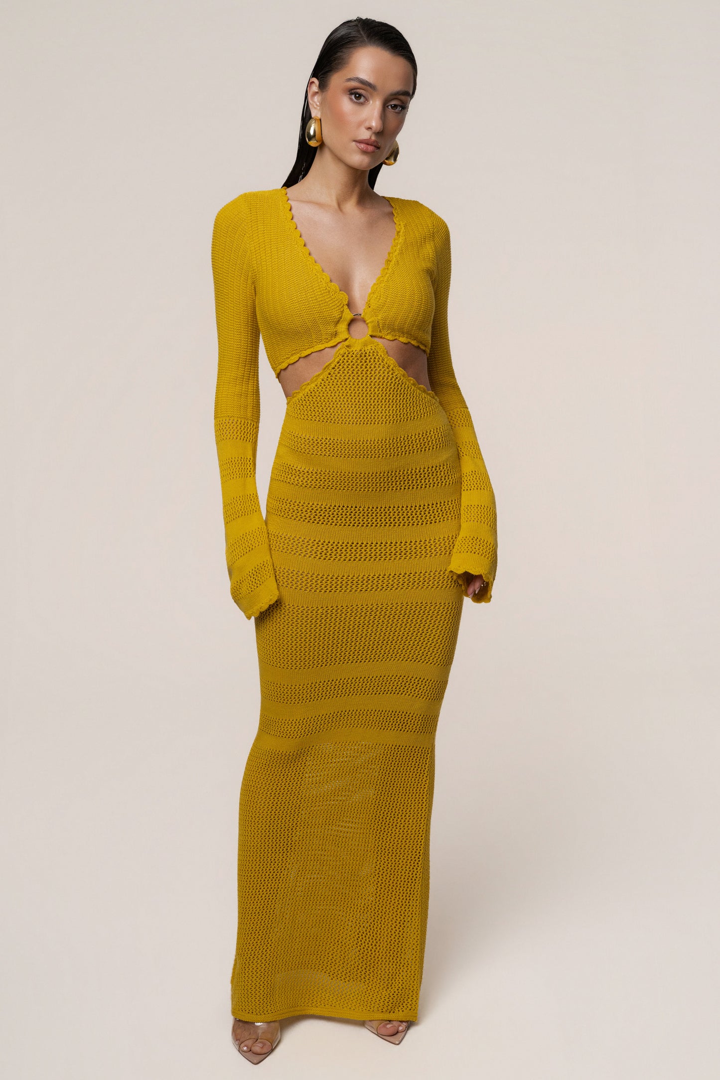 Yellow Blossom Haven Maxi Dress JLUXLABEL