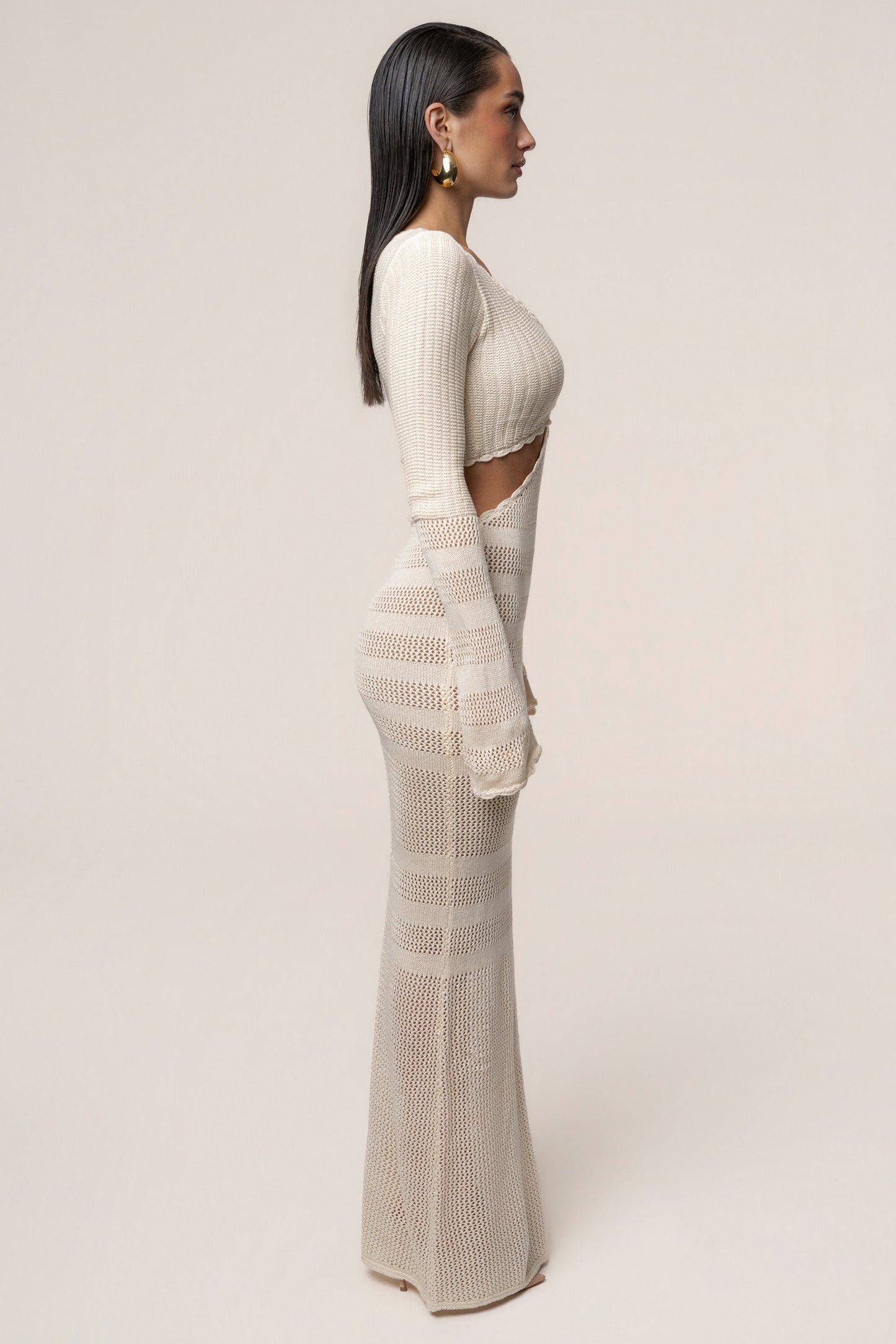 Milk Blossom Haven Maxi Dress JLUXLABEL