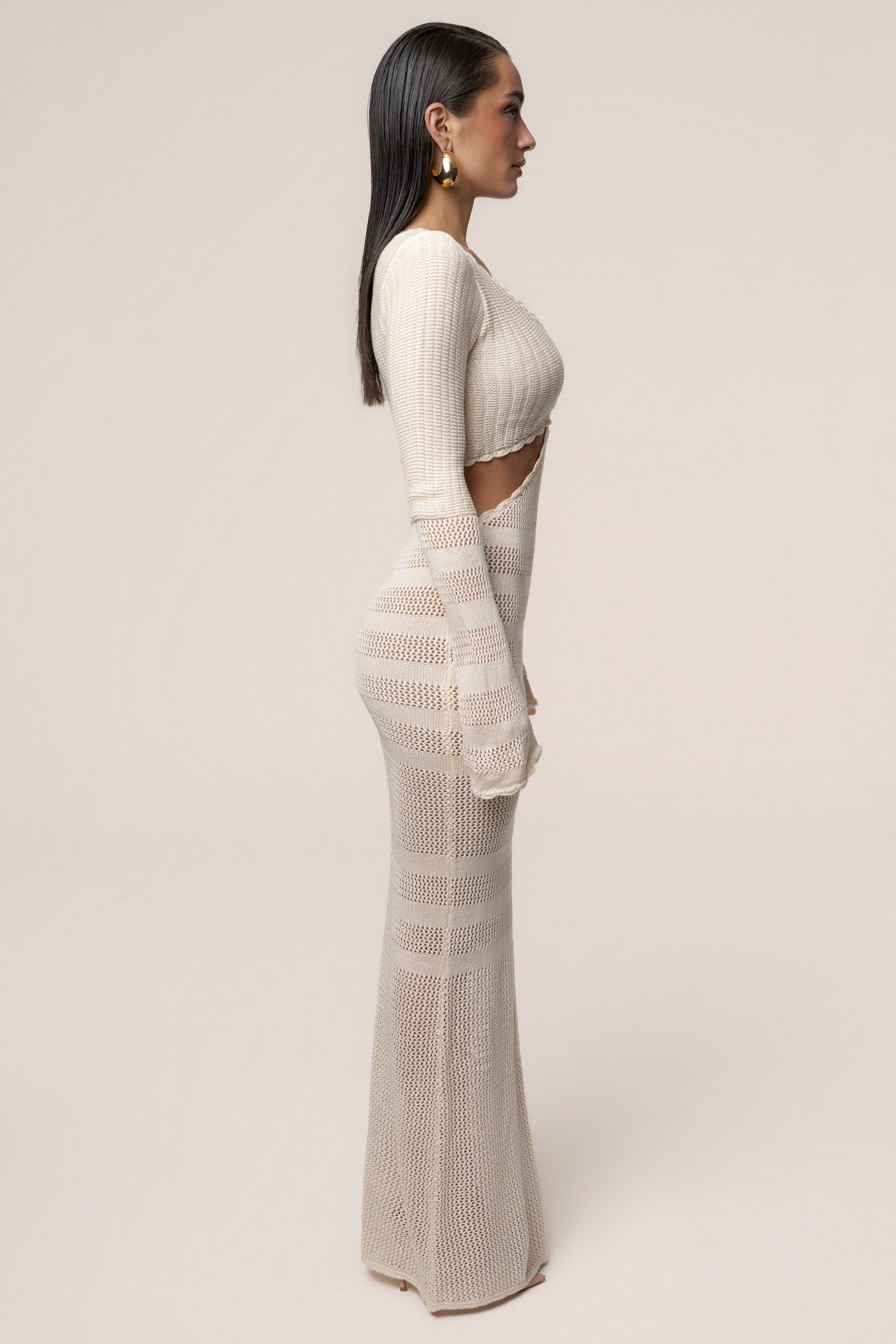 Milk Blossom Haven Maxi Dress JLUXLABEL